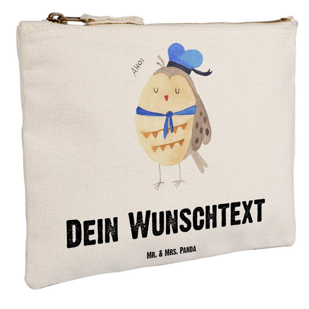 Personalisierte Schminktasche Eule Matrosen Personalisierte Schminktasche, Personalisierte Kosmetiktasche, Personalisierter Kosmetikbeutel, Personalisiertes Stiftemäppchen, Personalisiertes Etui, Personalisierte Federmappe, Personalisierte Makeup Bag, Personalisiertes Schminketui, Personalisiertes Kosmetiketui, Personalisiertes Schlamperetui, Schminktasche mit Namen, Kosmetiktasche mit Namen, Kosmetikbeutel mit Namen, Stiftemäppchen mit Namen, Etui mit Namen, Federmappe mit Namen, Makeup Bg  mit Namen, Schminketui mit Namen, Kosmetiketui mit Namen, Schlamperetui mit Namen, Schminktasche personalisieren, Schminktasche bedrucken, Schminktasche selbst gestalten, Eule, Eule Spruch, Eule Deko, Owl, Wortspiel lustig, Matrose, Freundin, Ehe, Seefahrer, Heimathafen, Hochzeitstag Geschenk