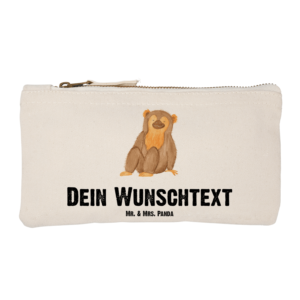 Personalisierte Schminktasche Affe Personalisierte Schminktasche, Personalisierte Kosmetiktasche, Personalisierter Kosmetikbeutel, Personalisiertes Stiftemäppchen, Personalisiertes Etui, Personalisierte Federmappe, Personalisierte Makeup Bag, Personalisiertes Schminketui, Personalisiertes Kosmetiketui, Personalisiertes Schlamperetui, Schminktasche mit Namen, Kosmetiktasche mit Namen, Kosmetikbeutel mit Namen, Stiftemäppchen mit Namen, Etui mit Namen, Federmappe mit Namen, Makeup Bg  mit Namen, Schminketui mit Namen, Kosmetiketui mit Namen, Schlamperetui mit Namen, Schminktasche personalisieren, Schminktasche bedrucken, Schminktasche selbst gestalten, Afrika, Wildtiere, Affe, Äffchen, Affen, Selbstliebe, Respekt, Motivation, Selbstachtung, Liebe, Selbstbewusstsein, Selfcare