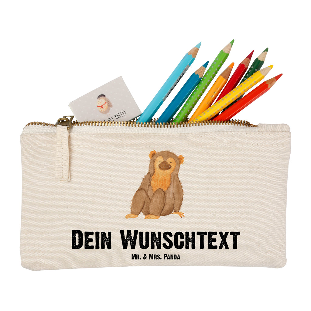 Personalisierte Schminktasche Affe Personalisierte Schminktasche, Personalisierte Kosmetiktasche, Personalisierter Kosmetikbeutel, Personalisiertes Stiftemäppchen, Personalisiertes Etui, Personalisierte Federmappe, Personalisierte Makeup Bag, Personalisiertes Schminketui, Personalisiertes Kosmetiketui, Personalisiertes Schlamperetui, Schminktasche mit Namen, Kosmetiktasche mit Namen, Kosmetikbeutel mit Namen, Stiftemäppchen mit Namen, Etui mit Namen, Federmappe mit Namen, Makeup Bg  mit Namen, Schminketui mit Namen, Kosmetiketui mit Namen, Schlamperetui mit Namen, Schminktasche personalisieren, Schminktasche bedrucken, Schminktasche selbst gestalten, Afrika, Wildtiere, Affe, Äffchen, Affen, Selbstliebe, Respekt, Motivation, Selbstachtung, Liebe, Selbstbewusstsein, Selfcare
