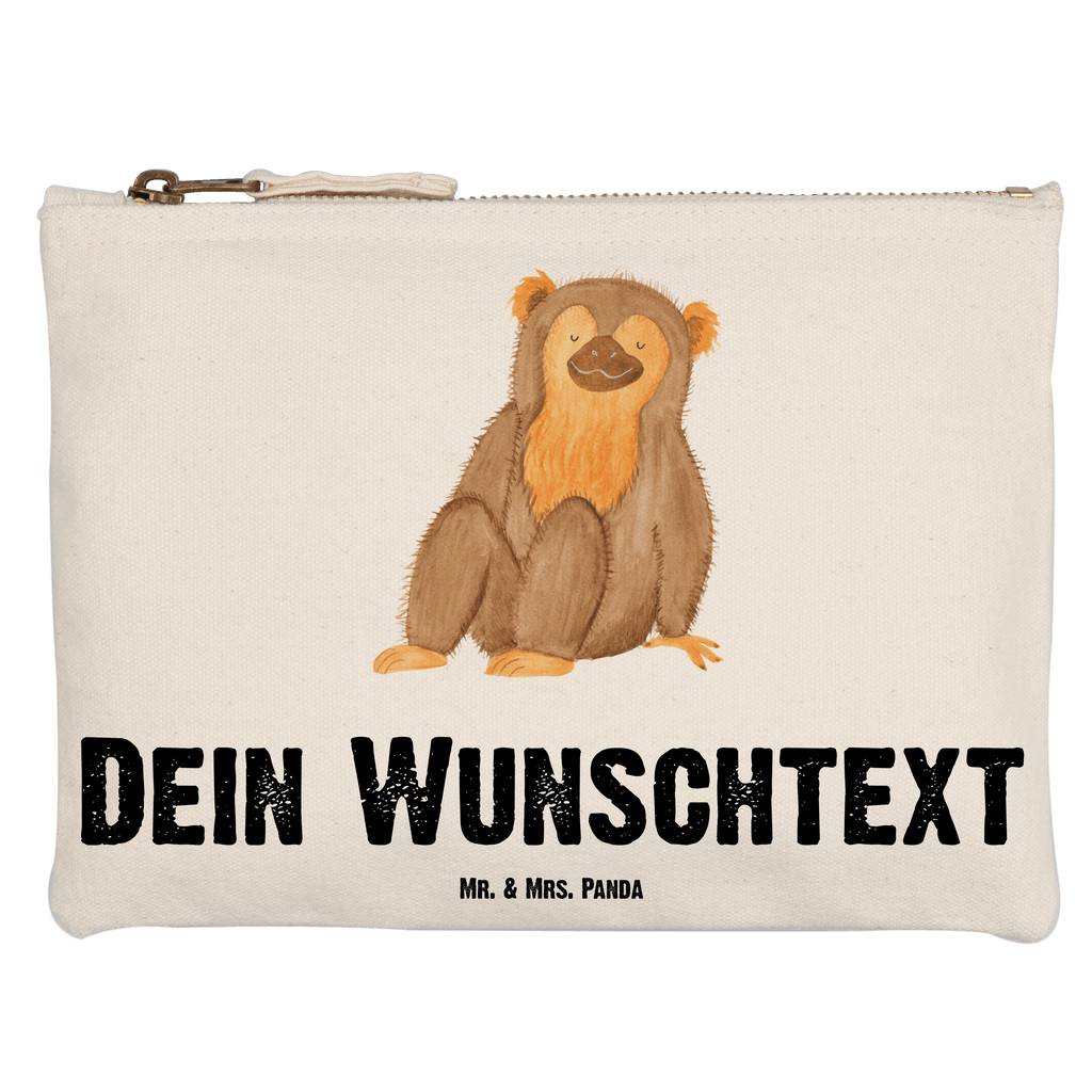 Personalisierte Schminktasche Affe Personalisierte Schminktasche, Personalisierte Kosmetiktasche, Personalisierter Kosmetikbeutel, Personalisiertes Stiftemäppchen, Personalisiertes Etui, Personalisierte Federmappe, Personalisierte Makeup Bag, Personalisiertes Schminketui, Personalisiertes Kosmetiketui, Personalisiertes Schlamperetui, Schminktasche mit Namen, Kosmetiktasche mit Namen, Kosmetikbeutel mit Namen, Stiftemäppchen mit Namen, Etui mit Namen, Federmappe mit Namen, Makeup Bg  mit Namen, Schminketui mit Namen, Kosmetiketui mit Namen, Schlamperetui mit Namen, Schminktasche personalisieren, Schminktasche bedrucken, Schminktasche selbst gestalten, Afrika, Wildtiere, Affe, Äffchen, Affen, Selbstliebe, Respekt, Motivation, Selbstachtung, Liebe, Selbstbewusstsein, Selfcare
