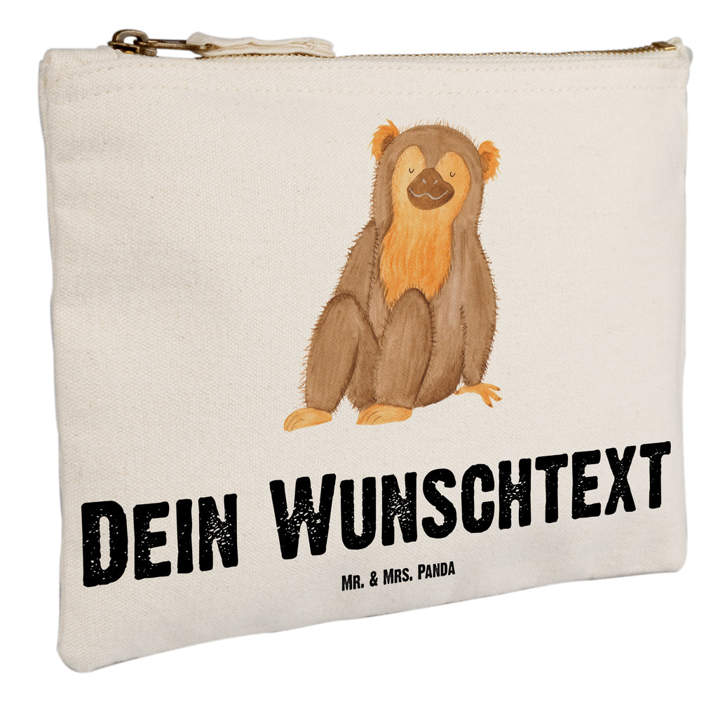 Personalisierte Schminktasche Affe Personalisierte Schminktasche, Personalisierte Kosmetiktasche, Personalisierter Kosmetikbeutel, Personalisiertes Stiftemäppchen, Personalisiertes Etui, Personalisierte Federmappe, Personalisierte Makeup Bag, Personalisiertes Schminketui, Personalisiertes Kosmetiketui, Personalisiertes Schlamperetui, Schminktasche mit Namen, Kosmetiktasche mit Namen, Kosmetikbeutel mit Namen, Stiftemäppchen mit Namen, Etui mit Namen, Federmappe mit Namen, Makeup Bg  mit Namen, Schminketui mit Namen, Kosmetiketui mit Namen, Schlamperetui mit Namen, Schminktasche personalisieren, Schminktasche bedrucken, Schminktasche selbst gestalten, Afrika, Wildtiere, Affe, Äffchen, Affen, Selbstliebe, Respekt, Motivation, Selbstachtung, Liebe, Selbstbewusstsein, Selfcare