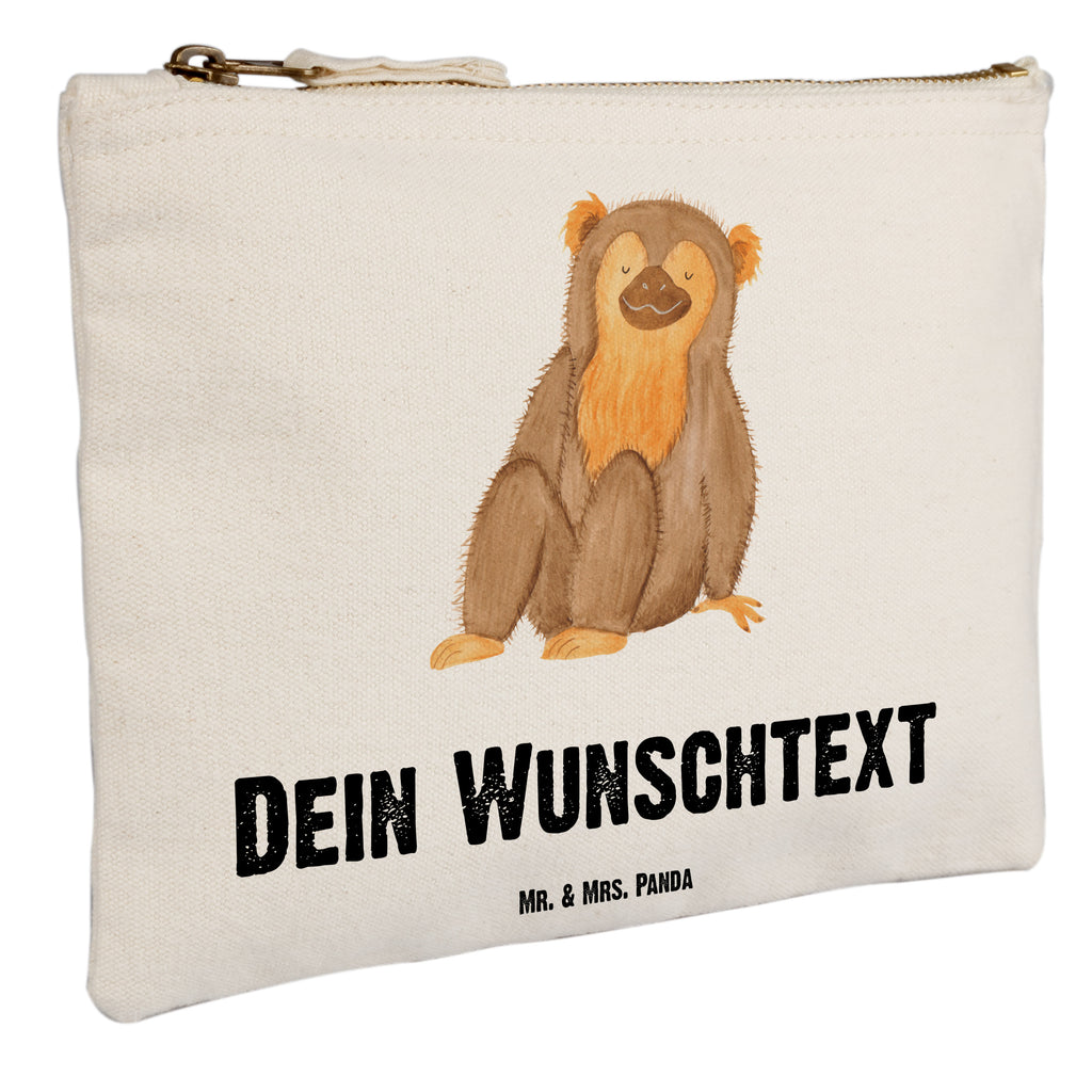 Personalisierte Schminktasche Affe Personalisierte Schminktasche, Personalisierte Kosmetiktasche, Personalisierter Kosmetikbeutel, Personalisiertes Stiftemäppchen, Personalisiertes Etui, Personalisierte Federmappe, Personalisierte Makeup Bag, Personalisiertes Schminketui, Personalisiertes Kosmetiketui, Personalisiertes Schlamperetui, Schminktasche mit Namen, Kosmetiktasche mit Namen, Kosmetikbeutel mit Namen, Stiftemäppchen mit Namen, Etui mit Namen, Federmappe mit Namen, Makeup Bg  mit Namen, Schminketui mit Namen, Kosmetiketui mit Namen, Schlamperetui mit Namen, Schminktasche personalisieren, Schminktasche bedrucken, Schminktasche selbst gestalten, Afrika, Wildtiere, Affe, Äffchen, Affen, Selbstliebe, Respekt, Motivation, Selbstachtung, Liebe, Selbstbewusstsein, Selfcare