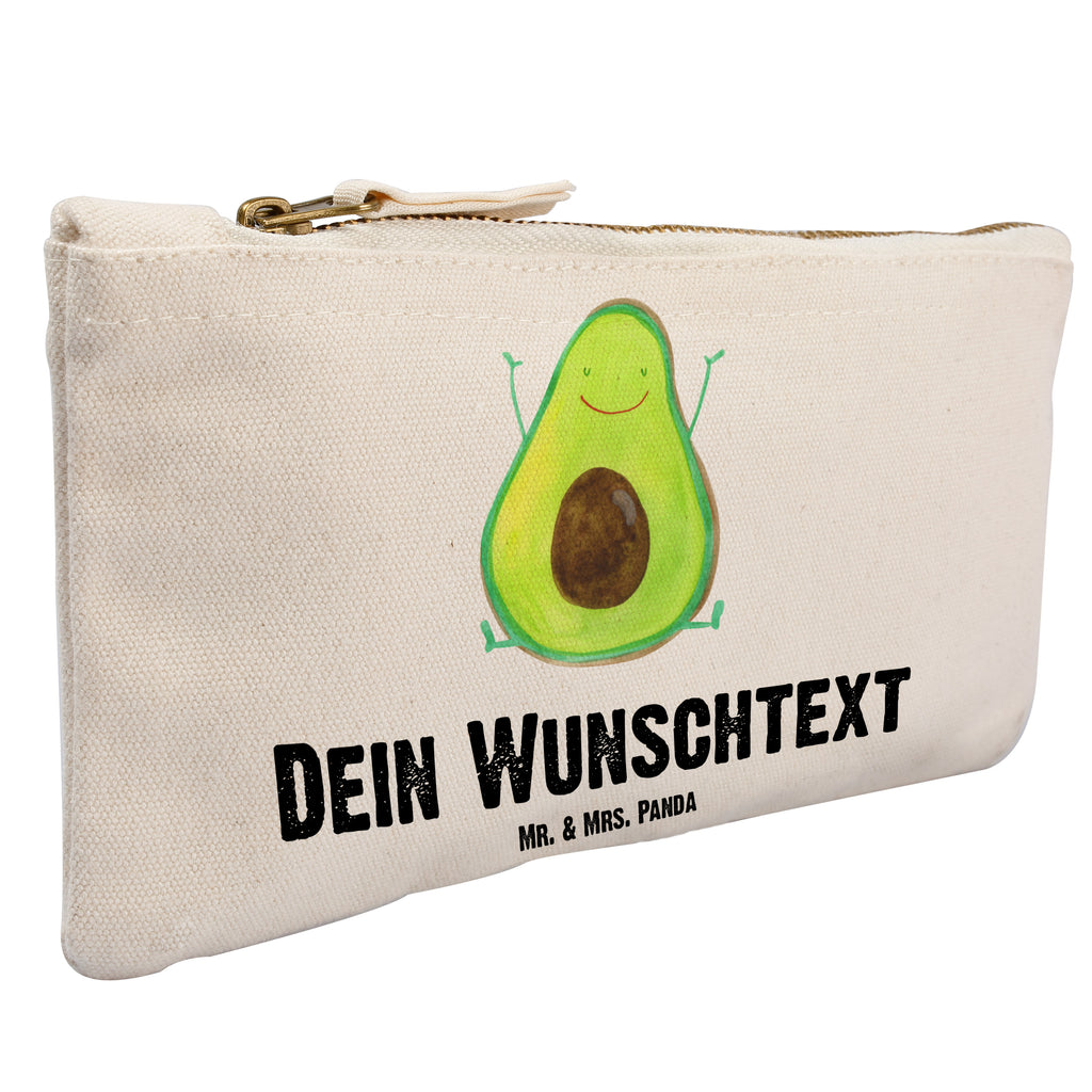 Personalisierte Schminktasche Avocado Happy Personalisierte Schminktasche, Personalisierte Kosmetiktasche, Personalisierter Kosmetikbeutel, Personalisiertes Stiftemäppchen, Personalisiertes Etui, Personalisierte Federmappe, Personalisierte Makeup Bag, Personalisiertes Schminketui, Personalisiertes Kosmetiketui, Personalisiertes Schlamperetui, Schminktasche mit Namen, Kosmetiktasche mit Namen, Kosmetikbeutel mit Namen, Stiftemäppchen mit Namen, Etui mit Namen, Federmappe mit Namen, Makeup Bg  mit Namen, Schminketui mit Namen, Kosmetiketui mit Namen, Schlamperetui mit Namen, Schminktasche personalisieren, Schminktasche bedrucken, Schminktasche selbst gestalten, Avocado, Veggie, Vegan, Gesund, Chaos