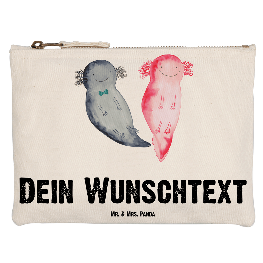 Personalisierte Schminktasche Axolotl Axel+Lotte Personalisierte Schminktasche, Personalisierte Kosmetiktasche, Personalisierter Kosmetikbeutel, Personalisiertes Stiftemäppchen, Personalisiertes Etui, Personalisierte Federmappe, Personalisierte Makeup Bag, Personalisiertes Schminketui, Personalisiertes Kosmetiketui, Personalisiertes Schlamperetui, Schminktasche mit Namen, Kosmetiktasche mit Namen, Kosmetikbeutel mit Namen, Stiftemäppchen mit Namen, Etui mit Namen, Federmappe mit Namen, Makeup Bg  mit Namen, Schminketui mit Namen, Kosmetiketui mit Namen, Schlamperetui mit Namen, Schminktasche personalisieren, Schminktasche bedrucken, Schminktasche selbst gestalten, Axolotl, Molch, Axolot, Schwanzlurch, Lurch, Lurche, Liebe, große Liebe, Liebesbeweis, Freund, Verlobter, Ehemann, Jahrestag, Valentinstag