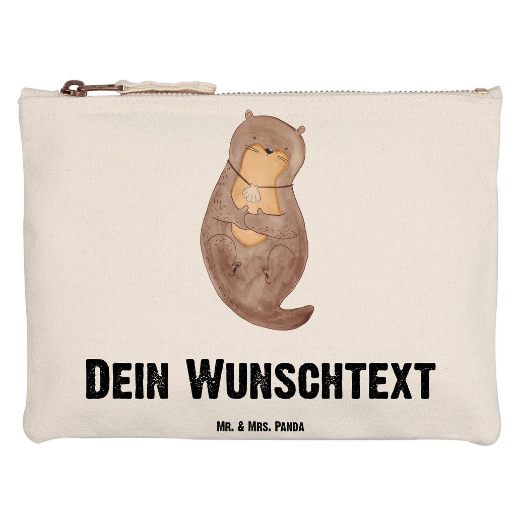 Personalisierte Schminktasche Otter mit Muschelmedaillon Personalisierte Schminktasche, Personalisierte Kosmetiktasche, Personalisierter Kosmetikbeutel, Personalisiertes Stiftemäppchen, Personalisiertes Etui, Personalisierte Federmappe, Personalisierte Makeup Bag, Personalisiertes Schminketui, Personalisiertes Kosmetiketui, Personalisiertes Schlamperetui, Schminktasche mit Namen, Kosmetiktasche mit Namen, Kosmetikbeutel mit Namen, Stiftemäppchen mit Namen, Etui mit Namen, Federmappe mit Namen, Makeup Bg  mit Namen, Schminketui mit Namen, Kosmetiketui mit Namen, Schlamperetui mit Namen, Schminktasche personalisieren, Schminktasche bedrucken, Schminktasche selbst gestalten, Otter, Fischotter, Seeotter, Otterliebe, grübeln, träumen, Motivation, Tagträumen, Büro