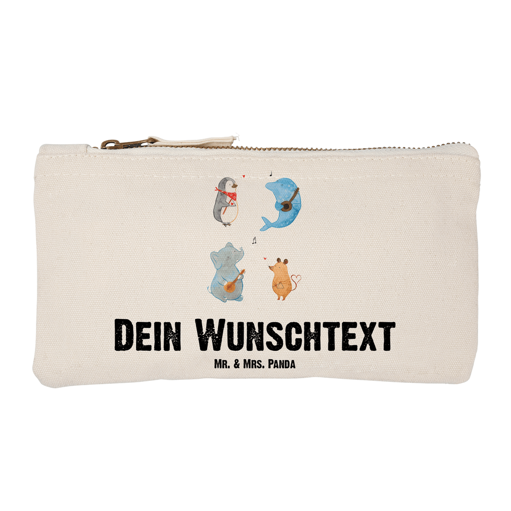 Personalisierte Schminktasche Big Band Personalisierte Schminktasche, Personalisierte Kosmetiktasche, Personalisierter Kosmetikbeutel, Personalisiertes Stiftemäppchen, Personalisiertes Etui, Personalisierte Federmappe, Personalisierte Makeup Bag, Personalisiertes Schminketui, Personalisiertes Kosmetiketui, Personalisiertes Schlamperetui, Schminktasche mit Namen, Kosmetiktasche mit Namen, Kosmetikbeutel mit Namen, Stiftemäppchen mit Namen, Etui mit Namen, Federmappe mit Namen, Makeup Bg  mit Namen, Schminketui mit Namen, Kosmetiketui mit Namen, Schlamperetui mit Namen, Schminktasche personalisieren, Schminktasche bedrucken, Schminktasche selbst gestalten, Tiermotive, Gute Laune, lustige Sprüche, Tiere, Hund, Pinguin, Maus, Elefant, Delfin, Gitarre, Band, Triangel, Musikanten, Musik