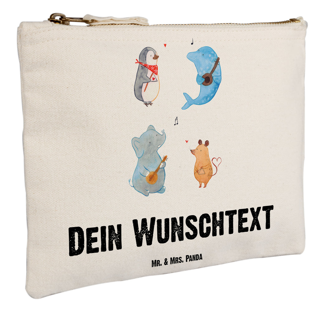 Personalisierte Schminktasche Big Band Personalisierte Schminktasche, Personalisierte Kosmetiktasche, Personalisierter Kosmetikbeutel, Personalisiertes Stiftemäppchen, Personalisiertes Etui, Personalisierte Federmappe, Personalisierte Makeup Bag, Personalisiertes Schminketui, Personalisiertes Kosmetiketui, Personalisiertes Schlamperetui, Schminktasche mit Namen, Kosmetiktasche mit Namen, Kosmetikbeutel mit Namen, Stiftemäppchen mit Namen, Etui mit Namen, Federmappe mit Namen, Makeup Bg  mit Namen, Schminketui mit Namen, Kosmetiketui mit Namen, Schlamperetui mit Namen, Schminktasche personalisieren, Schminktasche bedrucken, Schminktasche selbst gestalten, Tiermotive, Gute Laune, lustige Sprüche, Tiere, Hund, Pinguin, Maus, Elefant, Delfin, Gitarre, Band, Triangel, Musikanten, Musik