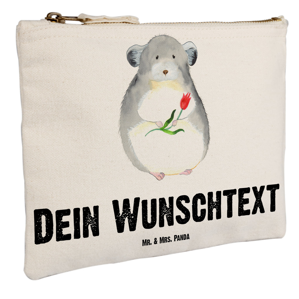 Personalisierte Schminktasche Chinchilla mit Blume Personalisierte Schminktasche, Personalisierte Kosmetiktasche, Personalisierter Kosmetikbeutel, Personalisiertes Stiftemäppchen, Personalisiertes Etui, Personalisierte Federmappe, Personalisierte Makeup Bag, Personalisiertes Schminketui, Personalisiertes Kosmetiketui, Personalisiertes Schlamperetui, Schminktasche mit Namen, Kosmetiktasche mit Namen, Kosmetikbeutel mit Namen, Stiftemäppchen mit Namen, Etui mit Namen, Federmappe mit Namen, Makeup Bg  mit Namen, Schminketui mit Namen, Kosmetiketui mit Namen, Schlamperetui mit Namen, Schminktasche personalisieren, Schminktasche bedrucken, Schminktasche selbst gestalten, süße Tiermotive, gute Laune, lustige Sprüche, Tiere, Chinchilla, Chinchillas, Liebeskummer, Kummer, Depressionen, traurig sein, Chaos, Glücklichsein, Büro, Büroalltag
