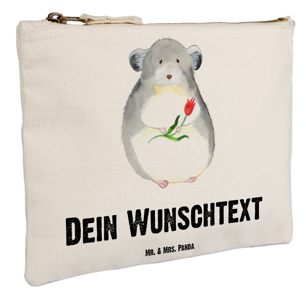 Personalisierte Schminktasche Chinchilla mit Blume Personalisierte Schminktasche, Personalisierte Kosmetiktasche, Personalisierter Kosmetikbeutel, Personalisiertes Stiftemäppchen, Personalisiertes Etui, Personalisierte Federmappe, Personalisierte Makeup Bag, Personalisiertes Schminketui, Personalisiertes Kosmetiketui, Personalisiertes Schlamperetui, Schminktasche mit Namen, Kosmetiktasche mit Namen, Kosmetikbeutel mit Namen, Stiftemäppchen mit Namen, Etui mit Namen, Federmappe mit Namen, Makeup Bg  mit Namen, Schminketui mit Namen, Kosmetiketui mit Namen, Schlamperetui mit Namen, Schminktasche personalisieren, Schminktasche bedrucken, Schminktasche selbst gestalten, süße Tiermotive, gute Laune, lustige Sprüche, Tiere, Chinchilla, Chinchillas, Liebeskummer, Kummer, Depressionen, traurig sein, Chaos, Glücklichsein, Büro, Büroalltag