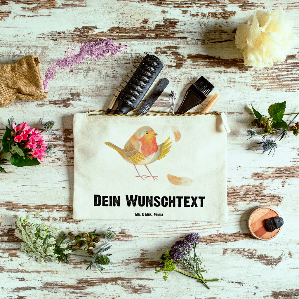 Personalisierte Schminktasche Rotkehlchen mit Federn Personalisierte Schminktasche, Personalisierte Kosmetiktasche, Personalisierter Kosmetikbeutel, Personalisiertes Stiftemäppchen, Personalisiertes Etui, Personalisierte Federmappe, Personalisierte Makeup Bag, Personalisiertes Schminketui, Personalisiertes Kosmetiketui, Personalisiertes Schlamperetui, Schminktasche mit Namen, Kosmetiktasche mit Namen, Kosmetikbeutel mit Namen, Stiftemäppchen mit Namen, Etui mit Namen, Federmappe mit Namen, Makeup Bg  mit Namen, Schminketui mit Namen, Kosmetiketui mit Namen, Schlamperetui mit Namen, Schminktasche personalisieren, Schminktasche bedrucken, Schminktasche selbst gestalten, süße Tiermotive, gute Laune, lustige Sprüche, Tiere, What if i fall, Rotkehlchen, Spruch Motivation, Spruch Mut, Vogel, Motivation Sprüche, Motivationsbilder, fliegen