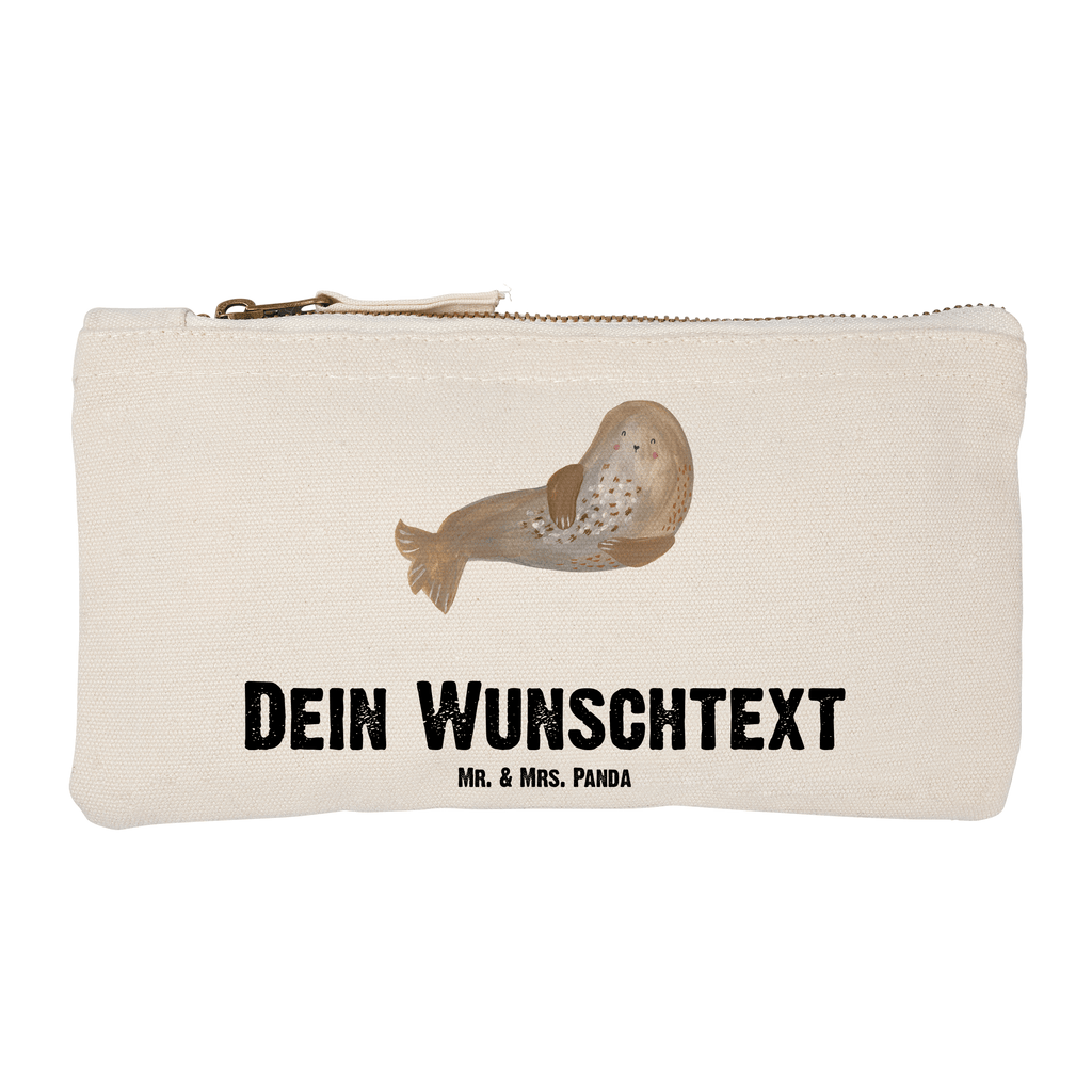 Personalisierte Schminktasche Robbe lachend Personalisierte Schminktasche, Personalisierte Kosmetiktasche, Personalisierter Kosmetikbeutel, Personalisiertes Stiftemäppchen, Personalisiertes Etui, Personalisierte Federmappe, Personalisierte Makeup Bag, Personalisiertes Schminketui, Personalisiertes Kosmetiketui, Personalisiertes Schlamperetui, Schminktasche mit Namen, Kosmetiktasche mit Namen, Kosmetikbeutel mit Namen, Stiftemäppchen mit Namen, Etui mit Namen, Federmappe mit Namen, Makeup Bg  mit Namen, Schminketui mit Namen, Kosmetiketui mit Namen, Schlamperetui mit Namen, Schminktasche personalisieren, Schminktasche bedrucken, Schminktasche selbst gestalten, süße Tiermotive, gute Laune, lustige Sprüche, Tiere, Robbe, Robben, Seehund, Strand, Meerestier, Ostsee, Nordsee