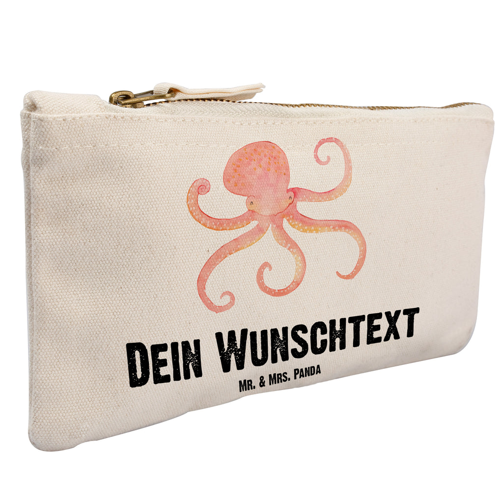 Personalisierte Schminktasche Tintenfisch Personalisierte Schminktasche, Personalisierte Kosmetiktasche, Personalisierter Kosmetikbeutel, Personalisiertes Stiftemäppchen, Personalisiertes Etui, Personalisierte Federmappe, Personalisierte Makeup Bag, Personalisiertes Schminketui, Personalisiertes Kosmetiketui, Personalisiertes Schlamperetui, Schminktasche mit Namen, Kosmetiktasche mit Namen, Kosmetikbeutel mit Namen, Stiftemäppchen mit Namen, Etui mit Namen, Federmappe mit Namen, Makeup Bg  mit Namen, Schminketui mit Namen, Kosmetiketui mit Namen, Schlamperetui mit Namen, Schminktasche personalisieren, Schminktasche bedrucken, Schminktasche selbst gestalten, süße Tiermotive, gute Laune, lustige Sprüche, Tiere, Meer, Meerestier, Krake, Tintenfisch, Arme, Wasser, Ozean