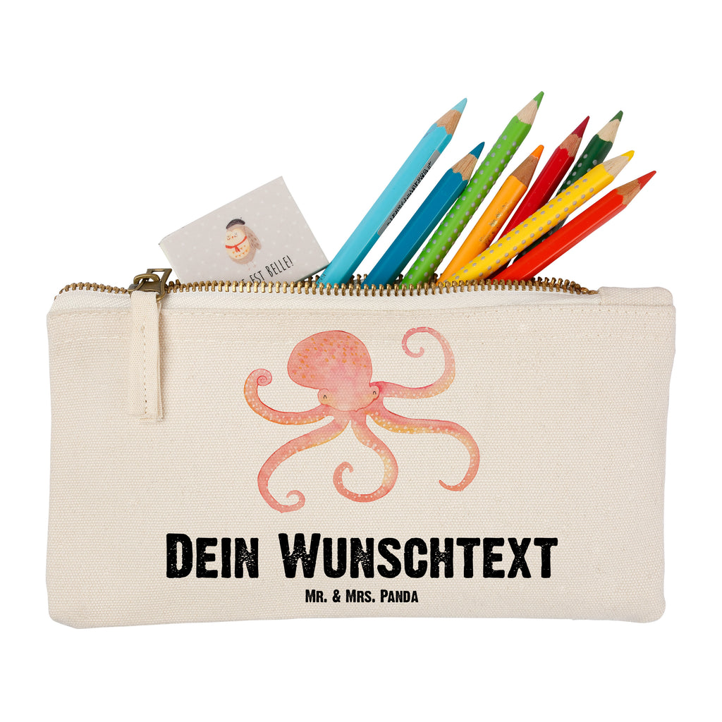 Personalisierte Schminktasche Tintenfisch Personalisierte Schminktasche, Personalisierte Kosmetiktasche, Personalisierter Kosmetikbeutel, Personalisiertes Stiftemäppchen, Personalisiertes Etui, Personalisierte Federmappe, Personalisierte Makeup Bag, Personalisiertes Schminketui, Personalisiertes Kosmetiketui, Personalisiertes Schlamperetui, Schminktasche mit Namen, Kosmetiktasche mit Namen, Kosmetikbeutel mit Namen, Stiftemäppchen mit Namen, Etui mit Namen, Federmappe mit Namen, Makeup Bg  mit Namen, Schminketui mit Namen, Kosmetiketui mit Namen, Schlamperetui mit Namen, Schminktasche personalisieren, Schminktasche bedrucken, Schminktasche selbst gestalten, süße Tiermotive, gute Laune, lustige Sprüche, Tiere, Meer, Meerestier, Krake, Tintenfisch, Arme, Wasser, Ozean