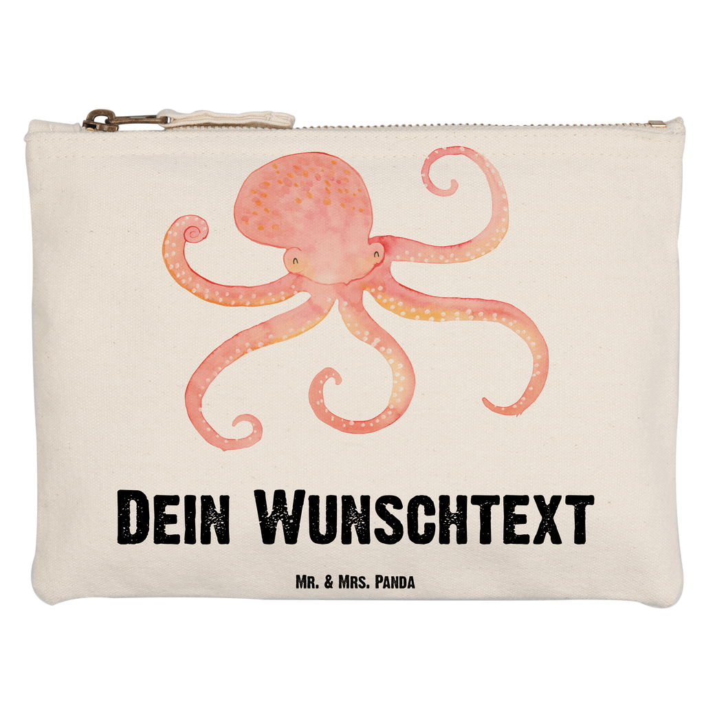 Personalisierte Schminktasche Tintenfisch Personalisierte Schminktasche, Personalisierte Kosmetiktasche, Personalisierter Kosmetikbeutel, Personalisiertes Stiftemäppchen, Personalisiertes Etui, Personalisierte Federmappe, Personalisierte Makeup Bag, Personalisiertes Schminketui, Personalisiertes Kosmetiketui, Personalisiertes Schlamperetui, Schminktasche mit Namen, Kosmetiktasche mit Namen, Kosmetikbeutel mit Namen, Stiftemäppchen mit Namen, Etui mit Namen, Federmappe mit Namen, Makeup Bg  mit Namen, Schminketui mit Namen, Kosmetiketui mit Namen, Schlamperetui mit Namen, Schminktasche personalisieren, Schminktasche bedrucken, Schminktasche selbst gestalten, süße Tiermotive, gute Laune, lustige Sprüche, Tiere, Meer, Meerestier, Krake, Tintenfisch, Arme, Wasser, Ozean