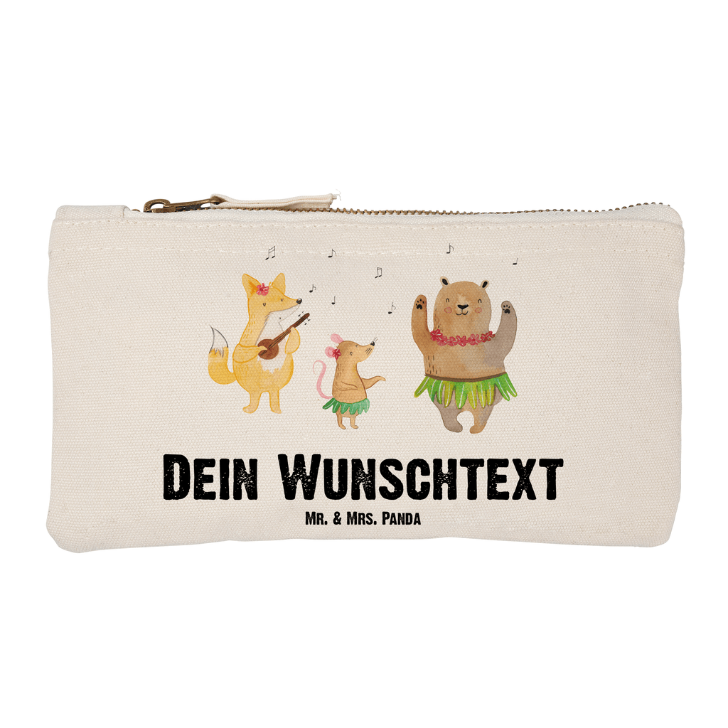 Personalisierte Schminktasche Waldtiere Aloha Personalisierte Schminktasche, Personalisierte Kosmetiktasche, Personalisierter Kosmetikbeutel, Personalisiertes Stiftemäppchen, Personalisiertes Etui, Personalisierte Federmappe, Personalisierte Makeup Bag, Personalisiertes Schminketui, Personalisiertes Kosmetiketui, Personalisiertes Schlamperetui, Schminktasche mit Namen, Kosmetiktasche mit Namen, Kosmetikbeutel mit Namen, Stiftemäppchen mit Namen, Etui mit Namen, Federmappe mit Namen, Makeup Bg  mit Namen, Schminketui mit Namen, Kosmetiketui mit Namen, Schlamperetui mit Namen, Schminktasche personalisieren, Schminktasche bedrucken, Schminktasche selbst gestalten, süße Tiermotive, gute Laune, lustige Sprüche, Tiere, Wald, Waldtiere, Musik, Aloha, Bär, Hase, Igel, Tanzen, Leben, Lachen