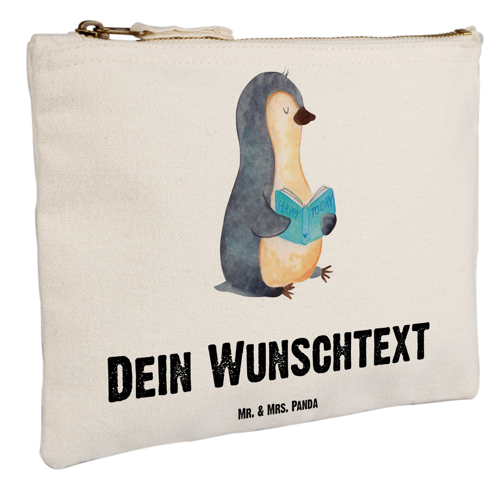 Personalisierte Schminktasche Pinguin Buch Personalisierte Schminktasche, Personalisierte Kosmetiktasche, Personalisierter Kosmetikbeutel, Personalisiertes Stiftemäppchen, Personalisiertes Etui, Personalisierte Federmappe, Personalisierte Makeup Bag, Personalisiertes Schminketui, Personalisiertes Kosmetiketui, Personalisiertes Schlamperetui, Schminktasche mit Namen, Kosmetiktasche mit Namen, Kosmetikbeutel mit Namen, Stiftemäppchen mit Namen, Etui mit Namen, Federmappe mit Namen, Makeup Bg  mit Namen, Schminketui mit Namen, Kosmetiketui mit Namen, Schlamperetui mit Namen, Schminktasche personalisieren, Schminktasche bedrucken, Schminktasche selbst gestalten, Pinguin, Pinguine, Buch, Lesen, Bücherwurm, Nichtstun, Faulenzen, Ferien, Urlaub, Freizeit