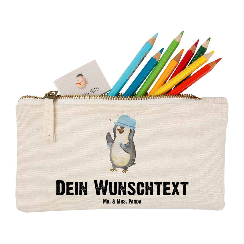 Personalisierte Schminktasche Pinguin duscht Personalisierte Schminktasche, Personalisierte Kosmetiktasche, Personalisierter Kosmetikbeutel, Personalisiertes Stiftemäppchen, Personalisiertes Etui, Personalisierte Federmappe, Personalisierte Makeup Bag, Personalisiertes Schminketui, Personalisiertes Kosmetiketui, Personalisiertes Schlamperetui, Schminktasche mit Namen, Kosmetiktasche mit Namen, Kosmetikbeutel mit Namen, Stiftemäppchen mit Namen, Etui mit Namen, Federmappe mit Namen, Makeup Bg  mit Namen, Schminketui mit Namen, Kosmetiketui mit Namen, Schlamperetui mit Namen, Schminktasche personalisieren, Schminktasche bedrucken, Schminktasche selbst gestalten, Pinguin, Pinguine, Dusche, duschen, Lebensmotto, Motivation, Neustart, Neuanfang, glücklich sein