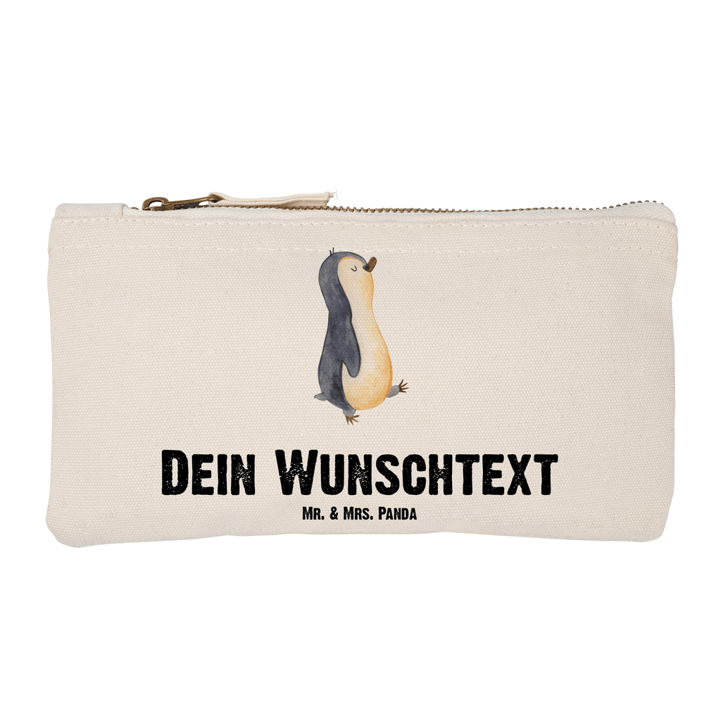 Personalisierte Schminktasche Pinguin marschierend Personalisierte Schminktasche, Personalisierte Kosmetiktasche, Personalisierter Kosmetikbeutel, Personalisiertes Stiftemäppchen, Personalisiertes Etui, Personalisierte Federmappe, Personalisierte Makeup Bag, Personalisiertes Schminketui, Personalisiertes Kosmetiketui, Personalisiertes Schlamperetui, Schminktasche mit Namen, Kosmetiktasche mit Namen, Kosmetikbeutel mit Namen, Stiftemäppchen mit Namen, Etui mit Namen, Federmappe mit Namen, Makeup Bg  mit Namen, Schminketui mit Namen, Kosmetiketui mit Namen, Schlamperetui mit Namen, Schminktasche personalisieren, Schminktasche bedrucken, Schminktasche selbst gestalten, Pinguin, Pinguine, Frühaufsteher, Langschläfer, Bruder, Schwester, Familie