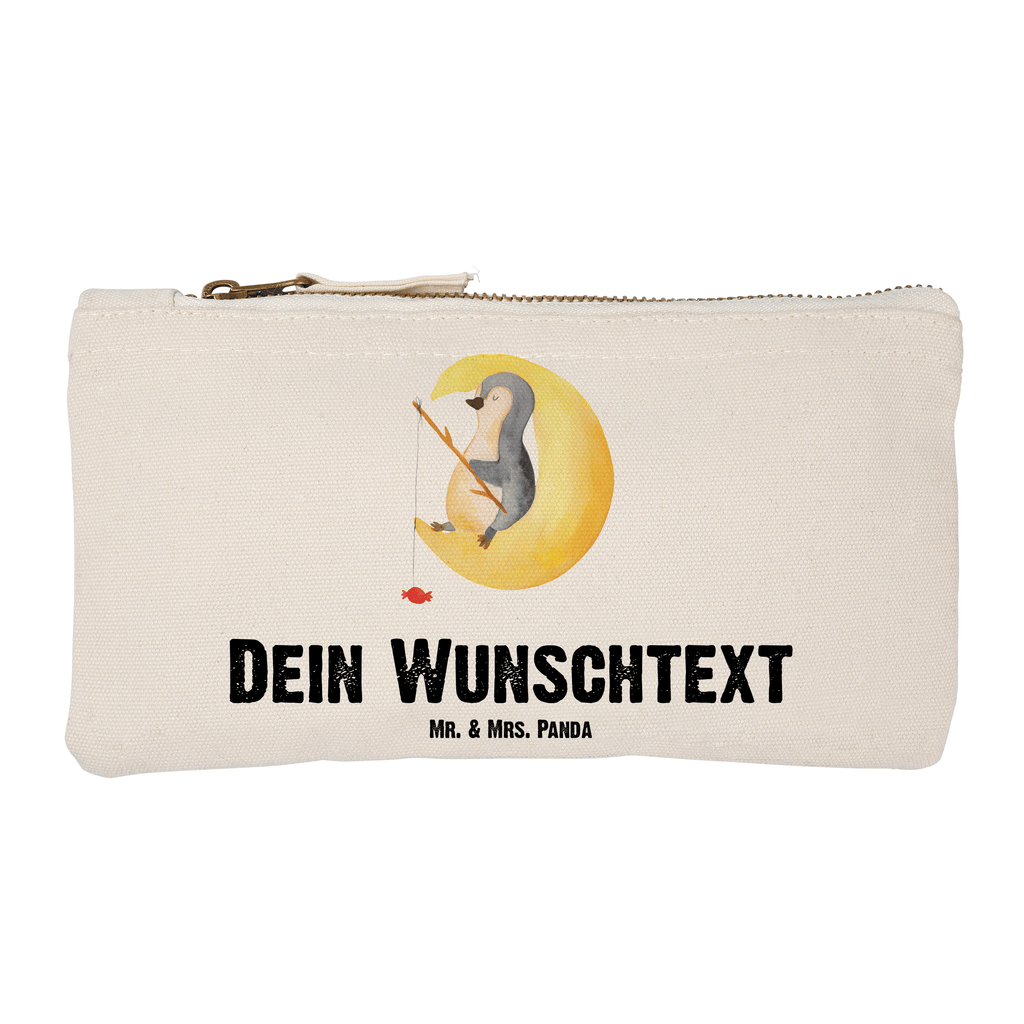 Personalisierte Schminktasche Pinguin Mond Personalisierte Schminktasche, Personalisierte Kosmetiktasche, Personalisierter Kosmetikbeutel, Personalisiertes Stiftemäppchen, Personalisiertes Etui, Personalisierte Federmappe, Personalisierte Makeup Bag, Personalisiertes Schminketui, Personalisiertes Kosmetiketui, Personalisiertes Schlamperetui, Schminktasche mit Namen, Kosmetiktasche mit Namen, Kosmetikbeutel mit Namen, Stiftemäppchen mit Namen, Etui mit Namen, Federmappe mit Namen, Makeup Bg  mit Namen, Schminketui mit Namen, Kosmetiketui mit Namen, Schlamperetui mit Namen, Schminktasche personalisieren, Schminktasche bedrucken, Schminktasche selbst gestalten, Pinguin, Pinguine, Spruch, schlafen, Nachtruhe, Einschlafen, Schlafzimmer, Schlafstörungen, Gästezimmer