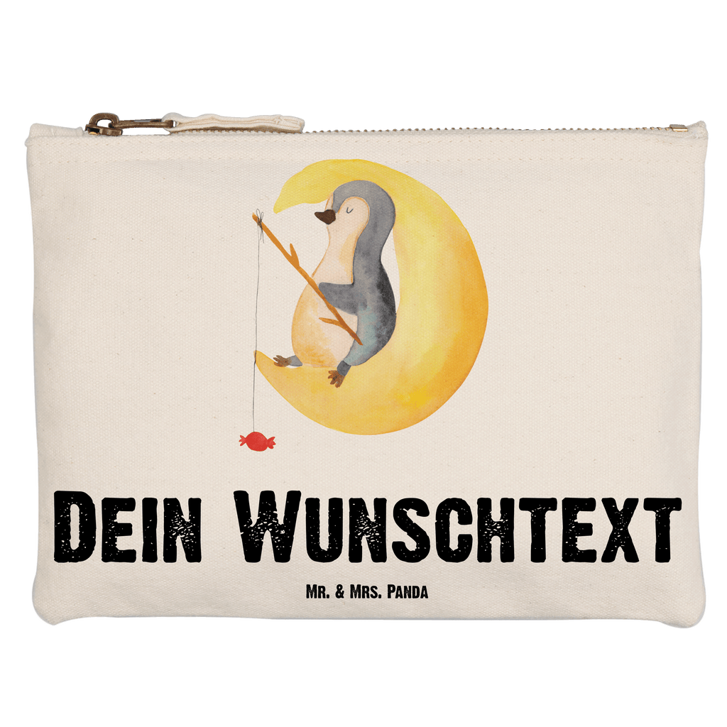 Personalisierte Schminktasche Pinguin Mond Personalisierte Schminktasche, Personalisierte Kosmetiktasche, Personalisierter Kosmetikbeutel, Personalisiertes Stiftemäppchen, Personalisiertes Etui, Personalisierte Federmappe, Personalisierte Makeup Bag, Personalisiertes Schminketui, Personalisiertes Kosmetiketui, Personalisiertes Schlamperetui, Schminktasche mit Namen, Kosmetiktasche mit Namen, Kosmetikbeutel mit Namen, Stiftemäppchen mit Namen, Etui mit Namen, Federmappe mit Namen, Makeup Bg  mit Namen, Schminketui mit Namen, Kosmetiketui mit Namen, Schlamperetui mit Namen, Schminktasche personalisieren, Schminktasche bedrucken, Schminktasche selbst gestalten, Pinguin, Pinguine, Spruch, schlafen, Nachtruhe, Einschlafen, Schlafzimmer, Schlafstörungen, Gästezimmer