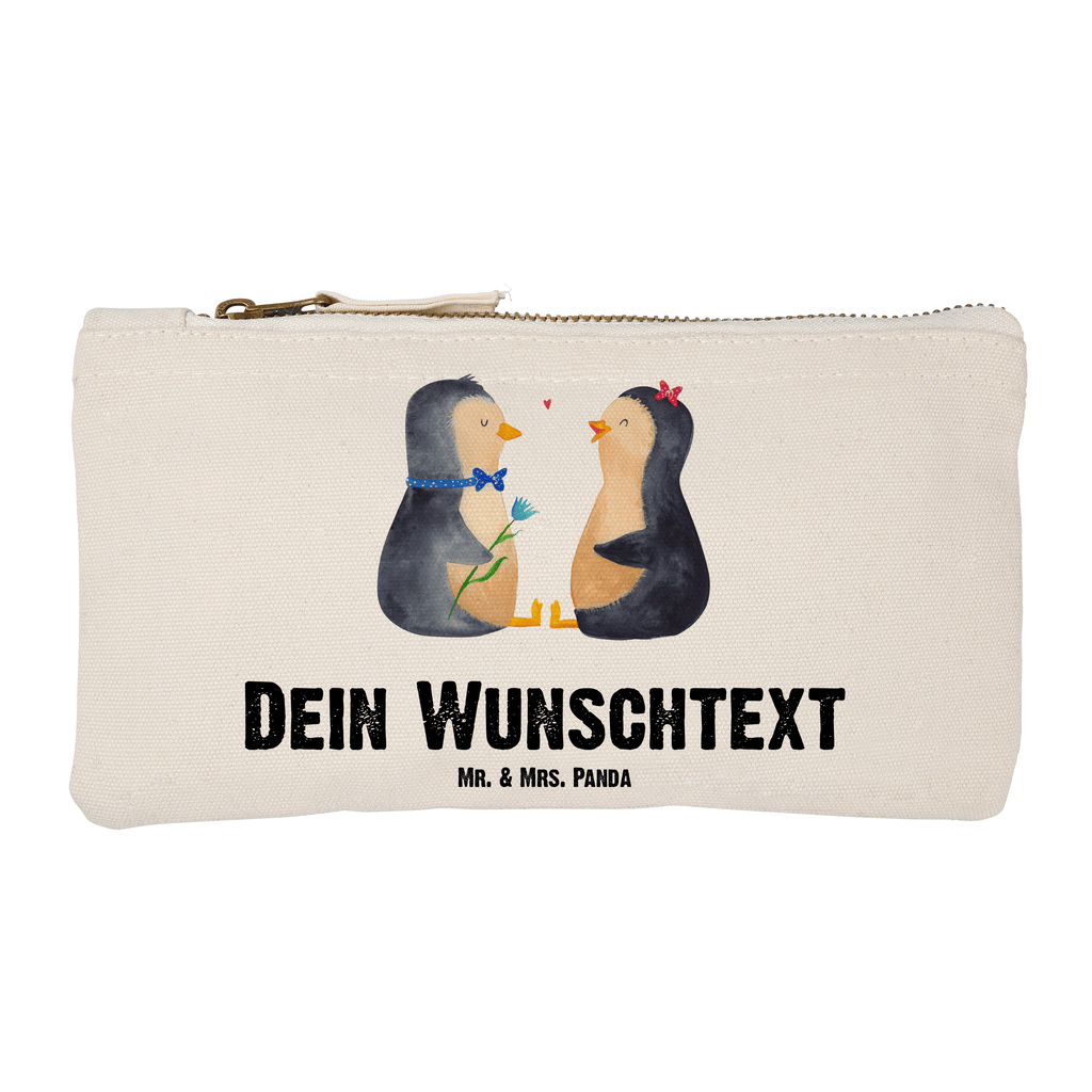 Personalisierte Schminktasche Pinguin Pärchen Personalisierte Schminktasche, Personalisierte Kosmetiktasche, Personalisierter Kosmetikbeutel, Personalisiertes Stiftemäppchen, Personalisiertes Etui, Personalisierte Federmappe, Personalisierte Makeup Bag, Personalisiertes Schminketui, Personalisiertes Kosmetiketui, Personalisiertes Schlamperetui, Schminktasche mit Namen, Kosmetiktasche mit Namen, Kosmetikbeutel mit Namen, Stiftemäppchen mit Namen, Etui mit Namen, Federmappe mit Namen, Makeup Bg  mit Namen, Schminketui mit Namen, Kosmetiketui mit Namen, Schlamperetui mit Namen, Schminktasche personalisieren, Schminktasche bedrucken, Schminktasche selbst gestalten, Pinguin, Pinguine, Liebe, Liebespaar, Liebesbeweis, Liebesgeschenk, Verlobung, Jahrestag, Hochzeitstag, Hochzeit, Hochzeitsgeschenk, große Liebe, Traumpaar