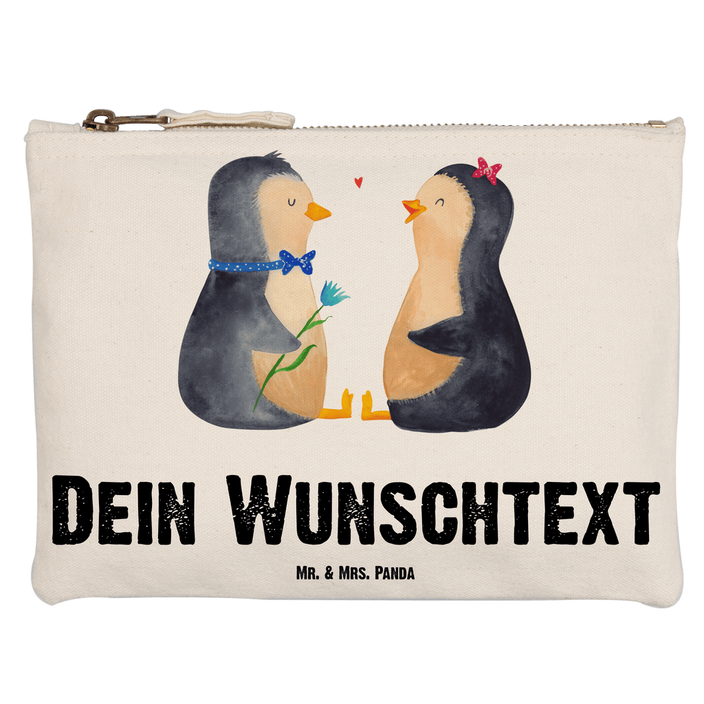 Personalisierte Schminktasche Pinguin Pärchen Personalisierte Schminktasche, Personalisierte Kosmetiktasche, Personalisierter Kosmetikbeutel, Personalisiertes Stiftemäppchen, Personalisiertes Etui, Personalisierte Federmappe, Personalisierte Makeup Bag, Personalisiertes Schminketui, Personalisiertes Kosmetiketui, Personalisiertes Schlamperetui, Schminktasche mit Namen, Kosmetiktasche mit Namen, Kosmetikbeutel mit Namen, Stiftemäppchen mit Namen, Etui mit Namen, Federmappe mit Namen, Makeup Bg  mit Namen, Schminketui mit Namen, Kosmetiketui mit Namen, Schlamperetui mit Namen, Schminktasche personalisieren, Schminktasche bedrucken, Schminktasche selbst gestalten, Pinguin, Pinguine, Liebe, Liebespaar, Liebesbeweis, Liebesgeschenk, Verlobung, Jahrestag, Hochzeitstag, Hochzeit, Hochzeitsgeschenk, große Liebe, Traumpaar