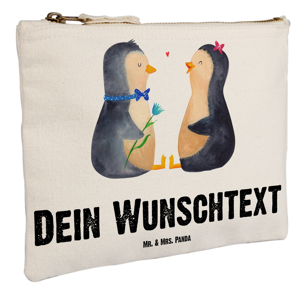 Personalisierte Schminktasche Pinguin Pärchen Personalisierte Schminktasche, Personalisierte Kosmetiktasche, Personalisierter Kosmetikbeutel, Personalisiertes Stiftemäppchen, Personalisiertes Etui, Personalisierte Federmappe, Personalisierte Makeup Bag, Personalisiertes Schminketui, Personalisiertes Kosmetiketui, Personalisiertes Schlamperetui, Schminktasche mit Namen, Kosmetiktasche mit Namen, Kosmetikbeutel mit Namen, Stiftemäppchen mit Namen, Etui mit Namen, Federmappe mit Namen, Makeup Bg  mit Namen, Schminketui mit Namen, Kosmetiketui mit Namen, Schlamperetui mit Namen, Schminktasche personalisieren, Schminktasche bedrucken, Schminktasche selbst gestalten, Pinguin, Pinguine, Liebe, Liebespaar, Liebesbeweis, Liebesgeschenk, Verlobung, Jahrestag, Hochzeitstag, Hochzeit, Hochzeitsgeschenk, große Liebe, Traumpaar