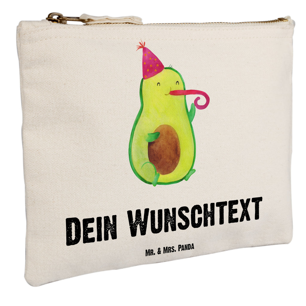 Personalisierte Schminktasche Avocado Partyhupe Personalisierte Schminktasche, Personalisierte Kosmetiktasche, Personalisierter Kosmetikbeutel, Personalisiertes Stiftemäppchen, Personalisiertes Etui, Personalisierte Federmappe, Personalisierte Makeup Bag, Personalisiertes Schminketui, Personalisiertes Kosmetiketui, Personalisiertes Schlamperetui, Schminktasche mit Namen, Kosmetiktasche mit Namen, Kosmetikbeutel mit Namen, Stiftemäppchen mit Namen, Etui mit Namen, Federmappe mit Namen, Makeup Bg  mit Namen, Schminketui mit Namen, Kosmetiketui mit Namen, Schlamperetui mit Namen, Schminktasche personalisieren, Schminktasche bedrucken, Schminktasche selbst gestalten, Avocado, Veggie, Vegan, Gesund, Party, Feierlichkeit, Feier, Fete, Geburtstag, Gute Laune, Tröte