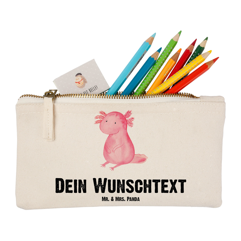 Personalisierte Schminktasche Axolotl Personalisierte Schminktasche, Personalisierte Kosmetiktasche, Personalisierter Kosmetikbeutel, Personalisiertes Stiftemäppchen, Personalisiertes Etui, Personalisierte Federmappe, Personalisierte Makeup Bag, Personalisiertes Schminketui, Personalisiertes Kosmetiketui, Personalisiertes Schlamperetui, Schminktasche mit Namen, Kosmetiktasche mit Namen, Kosmetikbeutel mit Namen, Stiftemäppchen mit Namen, Etui mit Namen, Federmappe mit Namen, Makeup Bg  mit Namen, Schminketui mit Namen, Kosmetiketui mit Namen, Schlamperetui mit Namen, Schminktasche personalisieren, Schminktasche bedrucken, Schminktasche selbst gestalten, Axolotl, Molch, Axolot, vergnügt, fröhlich, zufrieden, Lebensstil, Weisheit, Lebensweisheit, Liebe, Freundin
