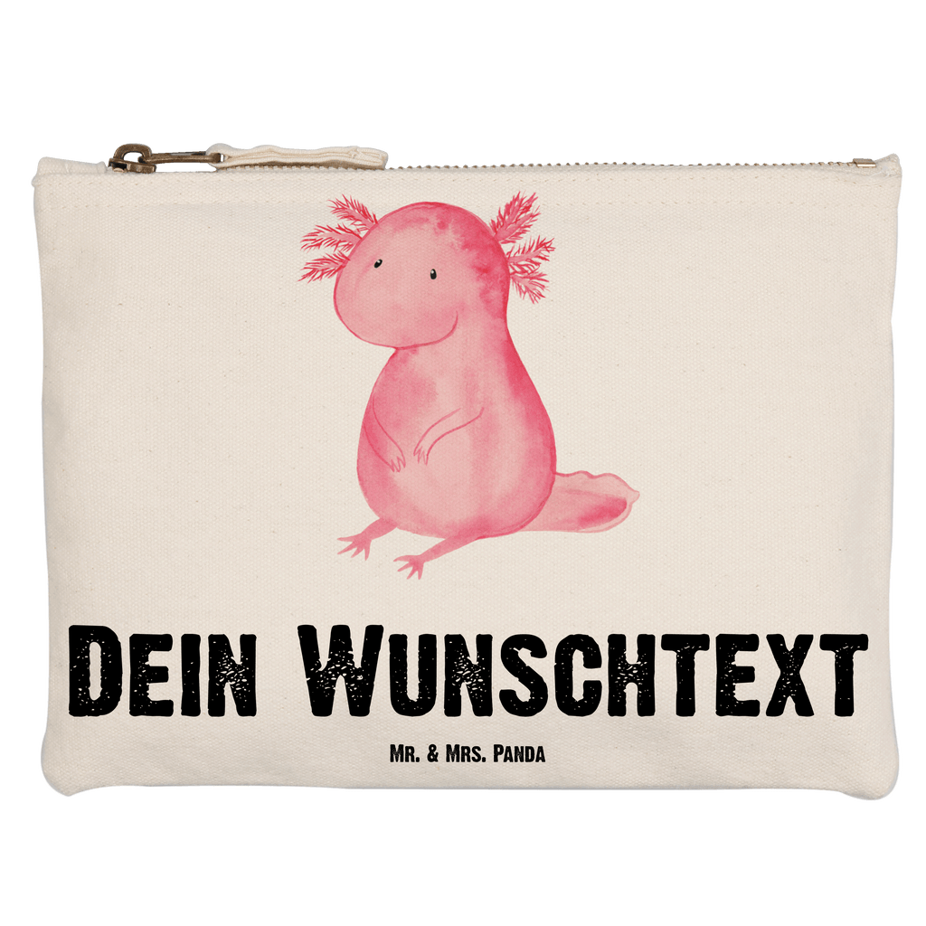 Personalisierte Schminktasche Axolotl Personalisierte Schminktasche, Personalisierte Kosmetiktasche, Personalisierter Kosmetikbeutel, Personalisiertes Stiftemäppchen, Personalisiertes Etui, Personalisierte Federmappe, Personalisierte Makeup Bag, Personalisiertes Schminketui, Personalisiertes Kosmetiketui, Personalisiertes Schlamperetui, Schminktasche mit Namen, Kosmetiktasche mit Namen, Kosmetikbeutel mit Namen, Stiftemäppchen mit Namen, Etui mit Namen, Federmappe mit Namen, Makeup Bg  mit Namen, Schminketui mit Namen, Kosmetiketui mit Namen, Schlamperetui mit Namen, Schminktasche personalisieren, Schminktasche bedrucken, Schminktasche selbst gestalten, Axolotl, Molch, Axolot, vergnügt, fröhlich, zufrieden, Lebensstil, Weisheit, Lebensweisheit, Liebe, Freundin