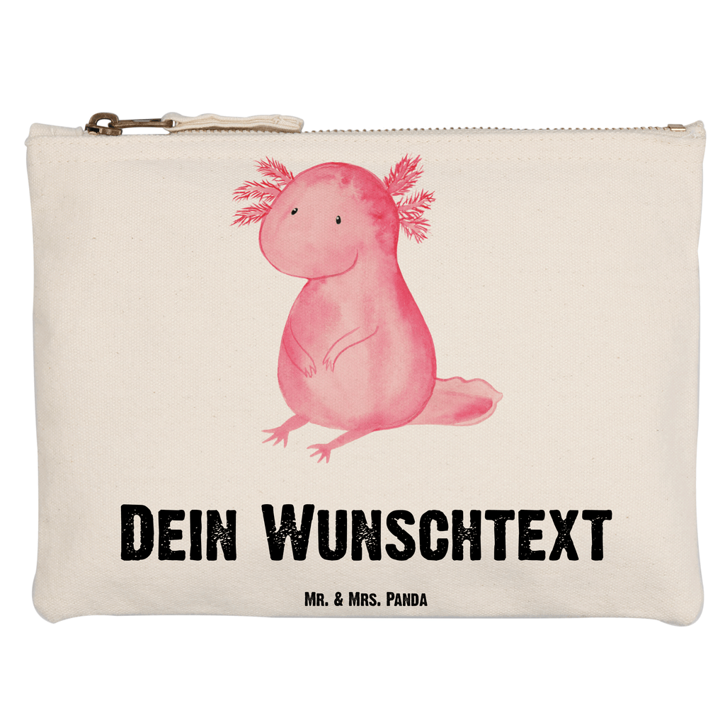 Personalisierte Schminktasche Axolotl Personalisierte Schminktasche, Personalisierte Kosmetiktasche, Personalisierter Kosmetikbeutel, Personalisiertes Stiftemäppchen, Personalisiertes Etui, Personalisierte Federmappe, Personalisierte Makeup Bag, Personalisiertes Schminketui, Personalisiertes Kosmetiketui, Personalisiertes Schlamperetui, Schminktasche mit Namen, Kosmetiktasche mit Namen, Kosmetikbeutel mit Namen, Stiftemäppchen mit Namen, Etui mit Namen, Federmappe mit Namen, Makeup Bg  mit Namen, Schminketui mit Namen, Kosmetiketui mit Namen, Schlamperetui mit Namen, Schminktasche personalisieren, Schminktasche bedrucken, Schminktasche selbst gestalten, Axolotl, Molch, Axolot, vergnügt, fröhlich, zufrieden, Lebensstil, Weisheit, Lebensweisheit, Liebe, Freundin