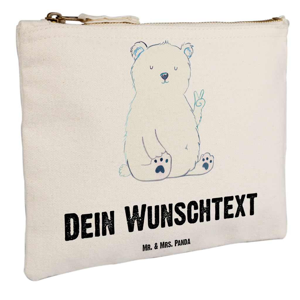 Personalisierte Schminktasche Eisbär Faul Personalisierte Schminktasche, Personalisierte Kosmetiktasche, Personalisierter Kosmetikbeutel, Personalisiertes Stiftemäppchen, Personalisiertes Etui, Personalisierte Federmappe, Personalisierte Makeup Bag, Personalisiertes Schminketui, Personalisiertes Kosmetiketui, Personalisiertes Schlamperetui, Schminktasche mit Namen, Kosmetiktasche mit Namen, Kosmetikbeutel mit Namen, Stiftemäppchen mit Namen, Etui mit Namen, Federmappe mit Namen, Makeup Bg  mit Namen, Schminketui mit Namen, Kosmetiketui mit Namen, Schlamperetui mit Namen, Schminktasche personalisieren, Schminktasche bedrucken, Schminktasche selbst gestalten, Bär, Teddy, Teddybär, Eisbär, Nordpol, Faul, Entspannen, Relaxen, Büro, Arbeit, Bürojob, Arbeitsplatz, Homeoffice