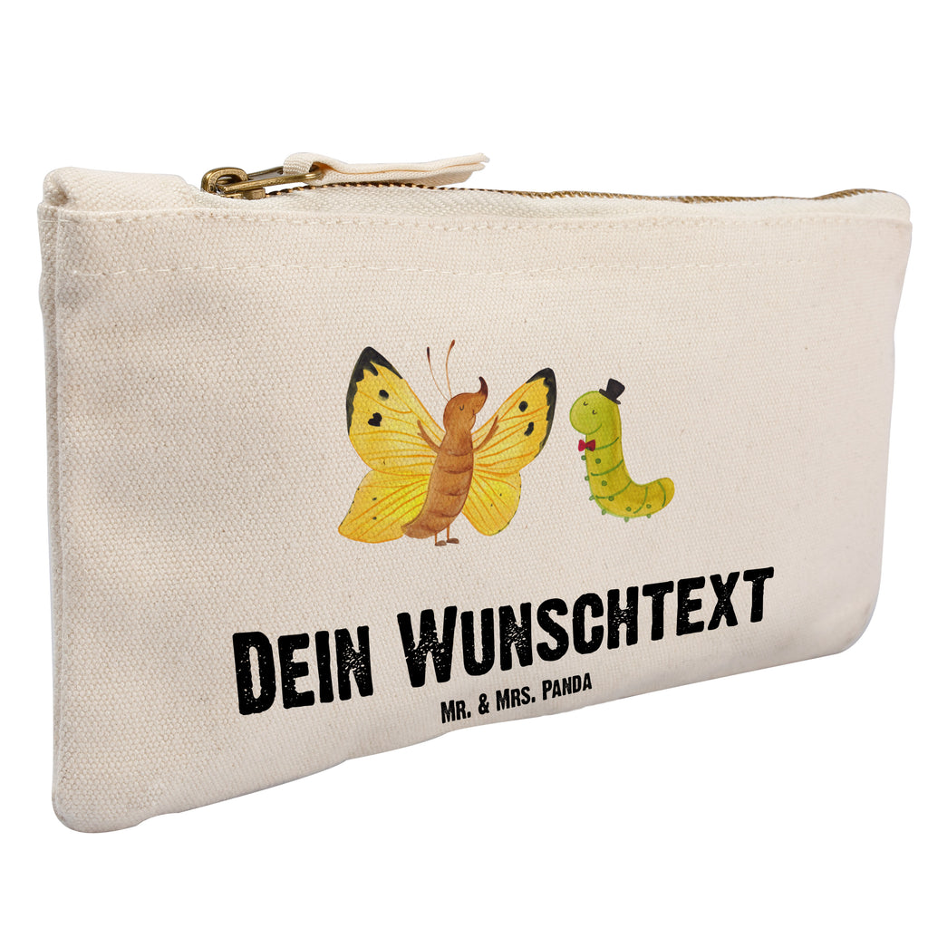 Personalisierte Schminktasche Raupe & Schmetterling Personalisierte Schminktasche, Personalisierte Kosmetiktasche, Personalisierter Kosmetikbeutel, Personalisiertes Stiftemäppchen, Personalisiertes Etui, Personalisierte Federmappe, Personalisierte Makeup Bag, Personalisiertes Schminketui, Personalisiertes Kosmetiketui, Personalisiertes Schlamperetui, Schminktasche mit Namen, Kosmetiktasche mit Namen, Kosmetikbeutel mit Namen, Stiftemäppchen mit Namen, Etui mit Namen, Federmappe mit Namen, Makeup Bg  mit Namen, Schminketui mit Namen, Kosmetiketui mit Namen, Schlamperetui mit Namen, Schminktasche personalisieren, Schminktasche bedrucken, Schminktasche selbst gestalten, süße Tiermotive, gute Laune, lustige Sprüche, Tiere, Raupe, Schmetterling, Zitronenfalter, Entwicklung, Erwachsen werden, Kokon, Hut, Hütchen, Schönheit, Aufwachsen