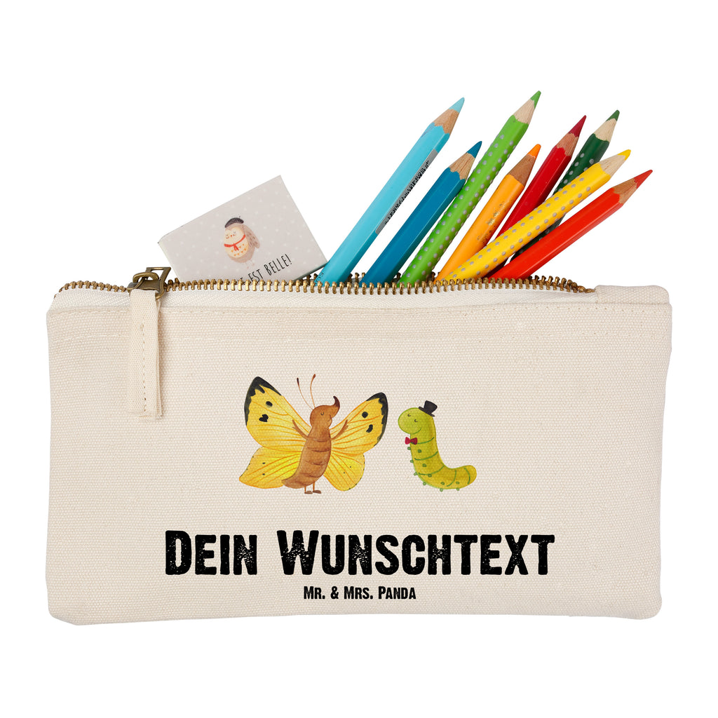 Personalisierte Schminktasche Raupe & Schmetterling Personalisierte Schminktasche, Personalisierte Kosmetiktasche, Personalisierter Kosmetikbeutel, Personalisiertes Stiftemäppchen, Personalisiertes Etui, Personalisierte Federmappe, Personalisierte Makeup Bag, Personalisiertes Schminketui, Personalisiertes Kosmetiketui, Personalisiertes Schlamperetui, Schminktasche mit Namen, Kosmetiktasche mit Namen, Kosmetikbeutel mit Namen, Stiftemäppchen mit Namen, Etui mit Namen, Federmappe mit Namen, Makeup Bg  mit Namen, Schminketui mit Namen, Kosmetiketui mit Namen, Schlamperetui mit Namen, Schminktasche personalisieren, Schminktasche bedrucken, Schminktasche selbst gestalten, süße Tiermotive, gute Laune, lustige Sprüche, Tiere, Raupe, Schmetterling, Zitronenfalter, Entwicklung, Erwachsen werden, Kokon, Hut, Hütchen, Schönheit, Aufwachsen