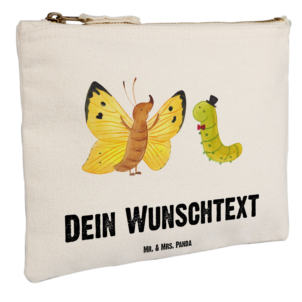 Personalisierte Schminktasche Raupe & Schmetterling Personalisierte Schminktasche, Personalisierte Kosmetiktasche, Personalisierter Kosmetikbeutel, Personalisiertes Stiftemäppchen, Personalisiertes Etui, Personalisierte Federmappe, Personalisierte Makeup Bag, Personalisiertes Schminketui, Personalisiertes Kosmetiketui, Personalisiertes Schlamperetui, Schminktasche mit Namen, Kosmetiktasche mit Namen, Kosmetikbeutel mit Namen, Stiftemäppchen mit Namen, Etui mit Namen, Federmappe mit Namen, Makeup Bg  mit Namen, Schminketui mit Namen, Kosmetiketui mit Namen, Schlamperetui mit Namen, Schminktasche personalisieren, Schminktasche bedrucken, Schminktasche selbst gestalten, süße Tiermotive, gute Laune, lustige Sprüche, Tiere, Raupe, Schmetterling, Zitronenfalter, Entwicklung, Erwachsen werden, Kokon, Hut, Hütchen, Schönheit, Aufwachsen