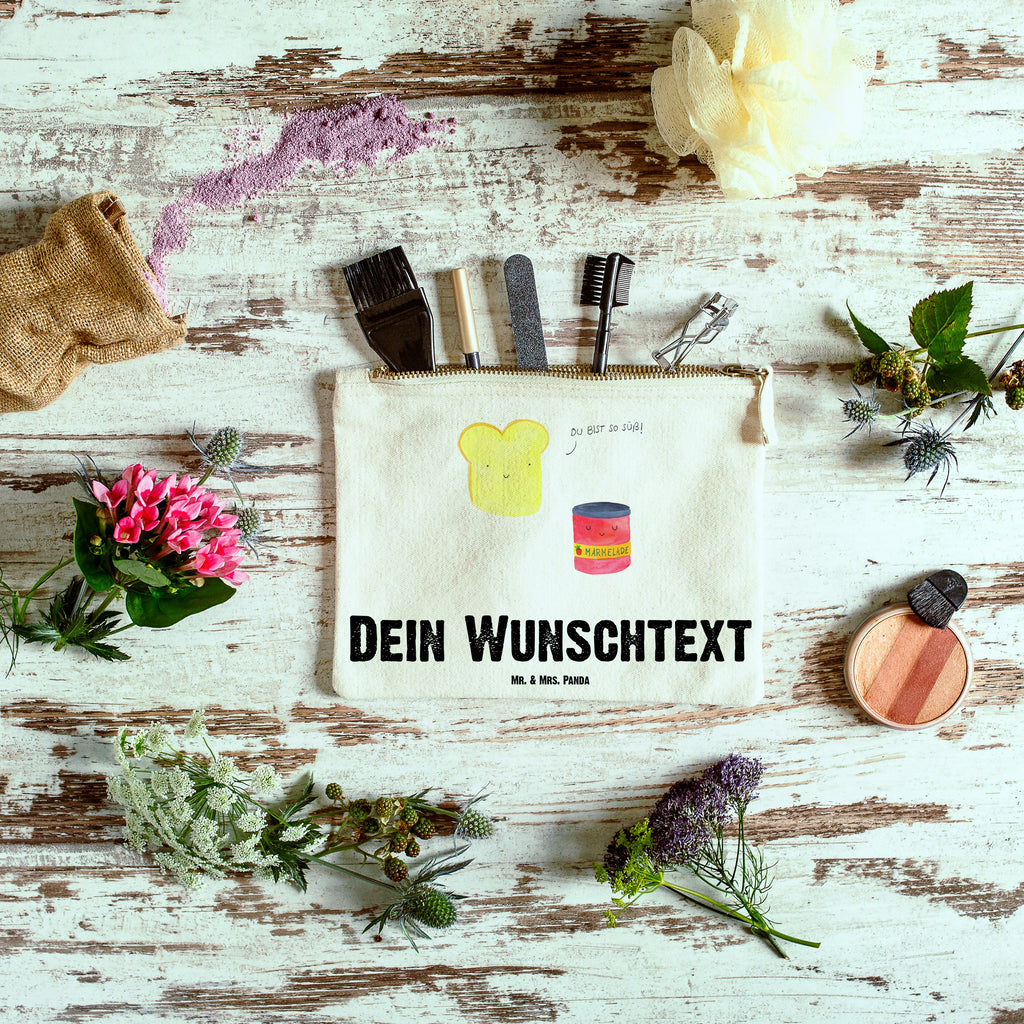 Personalisierte Schminktasche Toast & Marmelade Personalisierte Schminktasche, Personalisierte Kosmetiktasche, Personalisierter Kosmetikbeutel, Personalisiertes Stiftemäppchen, Personalisiertes Etui, Personalisierte Federmappe, Personalisierte Makeup Bag, Personalisiertes Schminketui, Personalisiertes Kosmetiketui, Personalisiertes Schlamperetui, Schminktasche mit Namen, Kosmetiktasche mit Namen, Kosmetikbeutel mit Namen, Stiftemäppchen mit Namen, Etui mit Namen, Federmappe mit Namen, Makeup Bg  mit Namen, Schminketui mit Namen, Kosmetiketui mit Namen, Schlamperetui mit Namen, Schminktasche personalisieren, Schminktasche bedrucken, Schminktasche selbst gestalten, süße Tiermotive, gute Laune, lustige Sprüche, Tiere, Toast, Marmelade, Dreamteam, süße Postkarte, süß, Küche Deko, Küche Spruch, Frühstück Einladung, Brot, Toastbrot