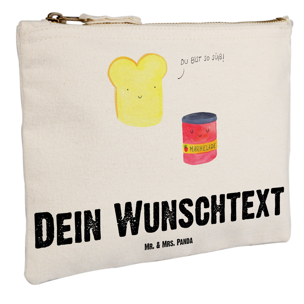 Personalisierte Schminktasche Toast & Marmelade Personalisierte Schminktasche, Personalisierte Kosmetiktasche, Personalisierter Kosmetikbeutel, Personalisiertes Stiftemäppchen, Personalisiertes Etui, Personalisierte Federmappe, Personalisierte Makeup Bag, Personalisiertes Schminketui, Personalisiertes Kosmetiketui, Personalisiertes Schlamperetui, Schminktasche mit Namen, Kosmetiktasche mit Namen, Kosmetikbeutel mit Namen, Stiftemäppchen mit Namen, Etui mit Namen, Federmappe mit Namen, Makeup Bg  mit Namen, Schminketui mit Namen, Kosmetiketui mit Namen, Schlamperetui mit Namen, Schminktasche personalisieren, Schminktasche bedrucken, Schminktasche selbst gestalten, süße Tiermotive, gute Laune, lustige Sprüche, Tiere, Toast, Marmelade, Dreamteam, süße Postkarte, süß, Küche Deko, Küche Spruch, Frühstück Einladung, Brot, Toastbrot