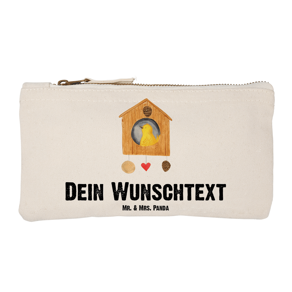 Personalisierte Schminktasche Vogelhaus sweet Home Personalisierte Schminktasche, Personalisierte Kosmetiktasche, Personalisierter Kosmetikbeutel, Personalisiertes Stiftemäppchen, Personalisiertes Etui, Personalisierte Federmappe, Personalisierte Makeup Bag, Personalisiertes Schminketui, Personalisiertes Kosmetiketui, Personalisiertes Schlamperetui, Schminktasche mit Namen, Kosmetiktasche mit Namen, Kosmetikbeutel mit Namen, Stiftemäppchen mit Namen, Etui mit Namen, Federmappe mit Namen, Makeup Bg  mit Namen, Schminketui mit Namen, Kosmetiketui mit Namen, Schlamperetui mit Namen, Schminktasche personalisieren, Schminktasche bedrucken, Schminktasche selbst gestalten, süße Tiermotive, gute Laune, lustige Sprüche, Tiere, Vogelhaus, Vogel, Home sweet Home, Einzug, Umzug, Geschenk, Einzugsgeschenk, Hausbau, Haus