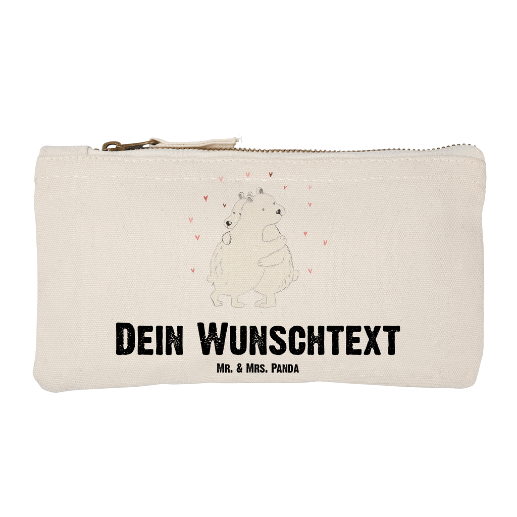 Personalisierte Schminktasche Eisbär Umarmen Personalisierte Schminktasche, Personalisierte Kosmetiktasche, Personalisierter Kosmetikbeutel, Personalisiertes Stiftemäppchen, Personalisiertes Etui, Personalisierte Federmappe, Personalisierte Makeup Bag, Personalisiertes Schminketui, Personalisiertes Kosmetiketui, Personalisiertes Schlamperetui, Schminktasche mit Namen, Kosmetiktasche mit Namen, Kosmetikbeutel mit Namen, Stiftemäppchen mit Namen, Etui mit Namen, Federmappe mit Namen, Makeup Bg  mit Namen, Schminketui mit Namen, Kosmetiketui mit Namen, Schlamperetui mit Namen, Schminktasche personalisieren, Schminktasche bedrucken, Schminktasche selbst gestalten, süße Tiermotive, gute Laune, lustige Sprüche, Tiere