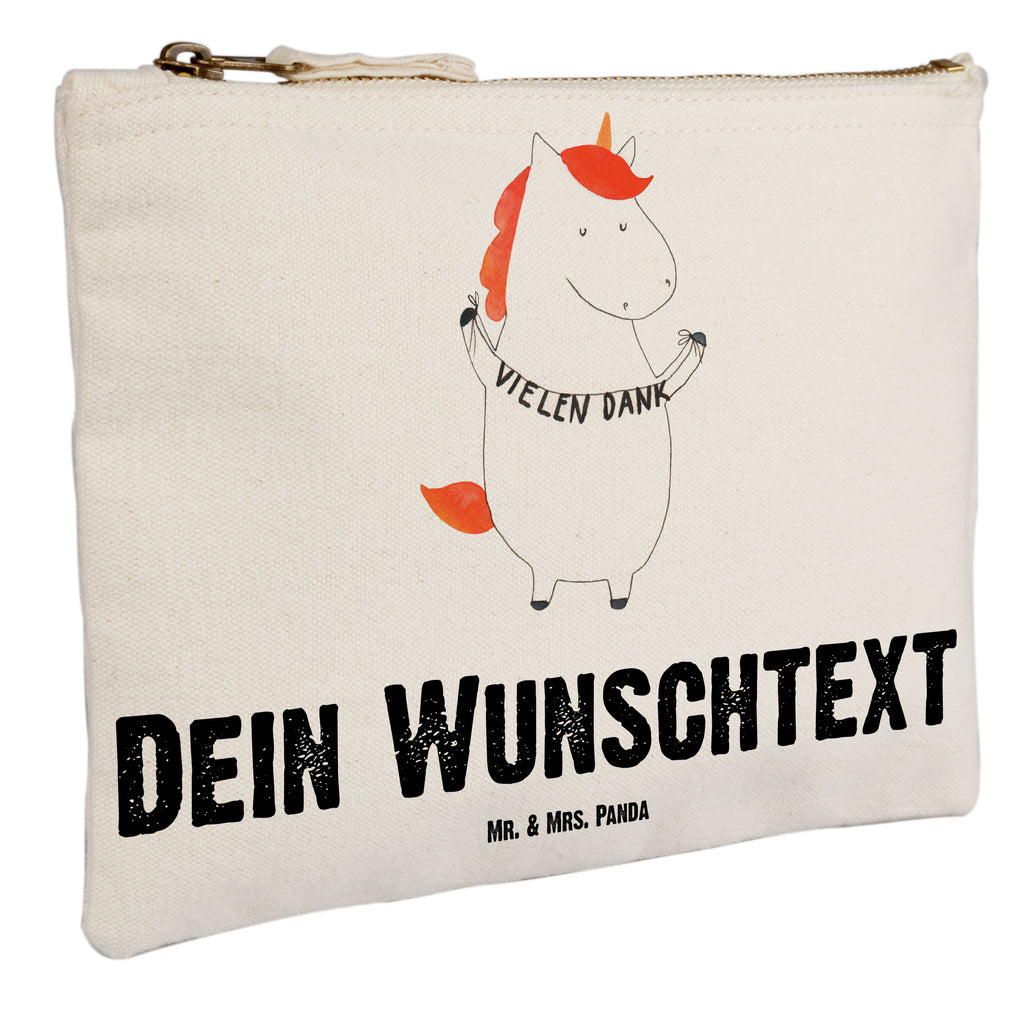 Personalisierte Schminktasche Einhorn Vielen Dank Personalisierte Schminktasche, Personalisierte Kosmetiktasche, Personalisierter Kosmetikbeutel, Personalisiertes Stiftemäppchen, Personalisiertes Etui, Personalisierte Federmappe, Personalisierte Makeup Bag, Personalisiertes Schminketui, Personalisiertes Kosmetiketui, Personalisiertes Schlamperetui, Schminktasche mit Namen, Kosmetiktasche mit Namen, Kosmetikbeutel mit Namen, Stiftemäppchen mit Namen, Etui mit Namen, Federmappe mit Namen, Makeup Bg  mit Namen, Schminketui mit Namen, Kosmetiketui mit Namen, Schlamperetui mit Namen, Schminktasche personalisieren, Schminktasche bedrucken, Schminktasche selbst gestalten, Einhorn, Einhörner, Einhorn Deko, Pegasus, Unicorn, Danke, vielen Dank, Dankeschön, Danksagung