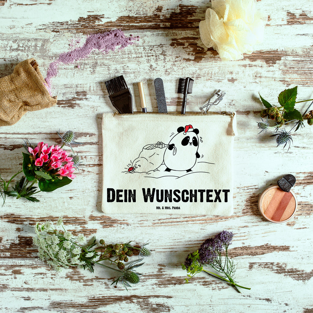 Personalisierte Schminktasche Easy & Peasy Frohe Weihnachten