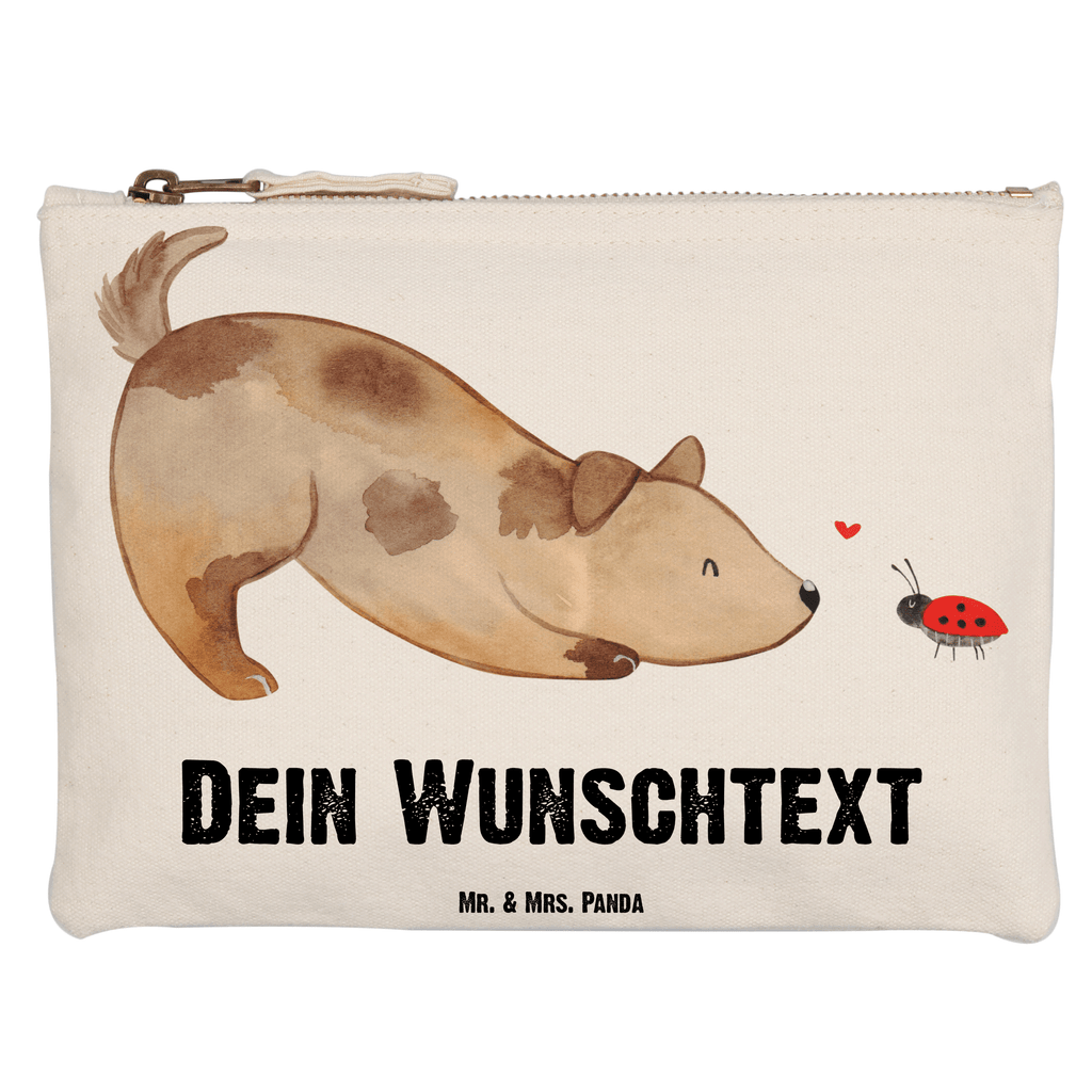 Personalisierte Schminktasche Hund Marienkäfer Personalisierte Schminktasche, Personalisierte Kosmetiktasche, Personalisierter Kosmetikbeutel, Personalisiertes Stiftemäppchen, Personalisiertes Etui, Personalisierte Federmappe, Personalisierte Makeup Bag, Personalisiertes Schminketui, Personalisiertes Kosmetiketui, Personalisiertes Schlamperetui, Schminktasche mit Namen, Kosmetiktasche mit Namen, Kosmetikbeutel mit Namen, Stiftemäppchen mit Namen, Etui mit Namen, Federmappe mit Namen, Makeup Bg  mit Namen, Schminketui mit Namen, Kosmetiketui mit Namen, Schlamperetui mit Namen, Schminktasche personalisieren, Schminktasche bedrucken, Schminktasche selbst gestalten, Hund, Hundemotiv, Haustier, Hunderasse, Tierliebhaber, Hundebesitzer, Sprüche, Hunde, Hundespruch, Marienkäfer, Mischling, Mischlinghund
