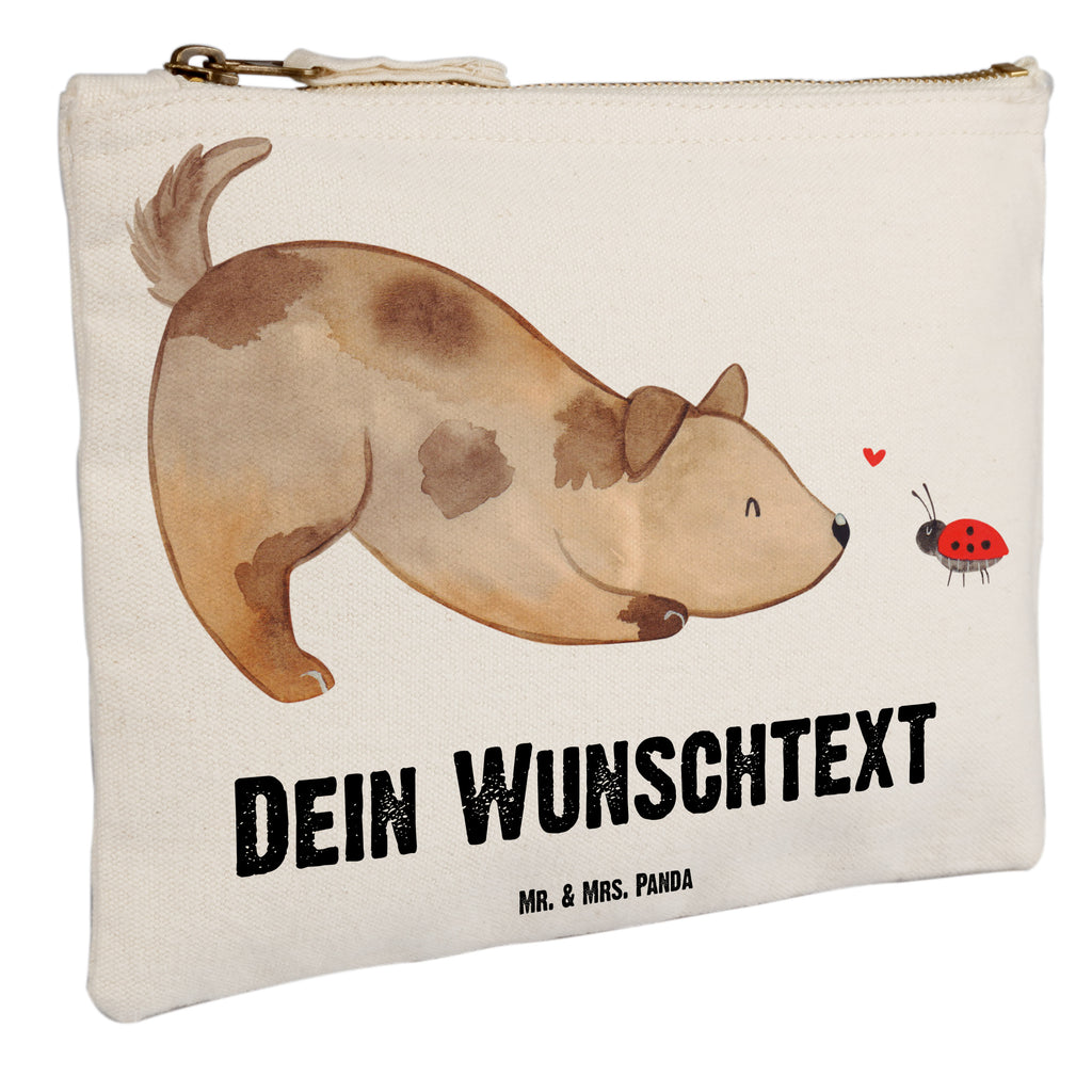 Personalisierte Schminktasche Hund Marienkäfer Personalisierte Schminktasche, Personalisierte Kosmetiktasche, Personalisierter Kosmetikbeutel, Personalisiertes Stiftemäppchen, Personalisiertes Etui, Personalisierte Federmappe, Personalisierte Makeup Bag, Personalisiertes Schminketui, Personalisiertes Kosmetiketui, Personalisiertes Schlamperetui, Schminktasche mit Namen, Kosmetiktasche mit Namen, Kosmetikbeutel mit Namen, Stiftemäppchen mit Namen, Etui mit Namen, Federmappe mit Namen, Makeup Bg  mit Namen, Schminketui mit Namen, Kosmetiketui mit Namen, Schlamperetui mit Namen, Schminktasche personalisieren, Schminktasche bedrucken, Schminktasche selbst gestalten, Hund, Hundemotiv, Haustier, Hunderasse, Tierliebhaber, Hundebesitzer, Sprüche, Hunde, Hundespruch, Marienkäfer, Mischling, Mischlinghund