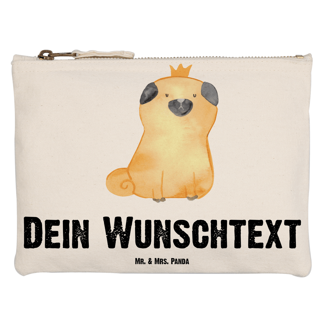 Personalisierte Schminktasche Mops Krone Personalisierte Schminktasche, Personalisierte Kosmetiktasche, Personalisierter Kosmetikbeutel, Personalisiertes Stiftemäppchen, Personalisiertes Etui, Personalisierte Federmappe, Personalisierte Makeup Bag, Personalisiertes Schminketui, Personalisiertes Kosmetiketui, Personalisiertes Schlamperetui, Schminktasche mit Namen, Kosmetiktasche mit Namen, Kosmetikbeutel mit Namen, Stiftemäppchen mit Namen, Etui mit Namen, Federmappe mit Namen, Makeup Bg  mit Namen, Schminketui mit Namen, Kosmetiketui mit Namen, Schlamperetui mit Namen, Schminktasche personalisieren, Schminktasche bedrucken, Schminktasche selbst gestalten, Hund, Hundemotiv, Haustier, Hunderasse, Tierliebhaber, Hundebesitzer, Sprüche, Mops, allergisch, kinderlos, Hausregel, Hundebesitzer. Spruch, lustig