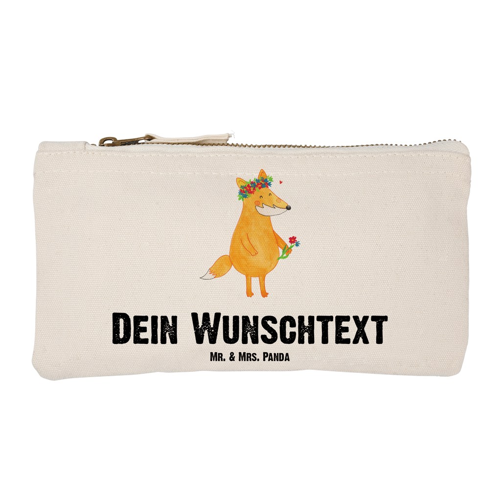 Personalisierte Schminktasche Fuchs Blumenliebe Personalisierte Schminktasche, Personalisierte Kosmetiktasche, Personalisierter Kosmetikbeutel, Personalisiertes Stiftemäppchen, Personalisiertes Etui, Personalisierte Federmappe, Personalisierte Makeup Bag, Personalisiertes Schminketui, Personalisiertes Kosmetiketui, Personalisiertes Schlamperetui, Schminktasche mit Namen, Kosmetiktasche mit Namen, Kosmetikbeutel mit Namen, Stiftemäppchen mit Namen, Etui mit Namen, Federmappe mit Namen, Makeup Bg  mit Namen, Schminketui mit Namen, Kosmetiketui mit Namen, Schlamperetui mit Namen, Schminktasche personalisieren, Schminktasche bedrucken, Schminktasche selbst gestalten, Fuchs, Füchse, Fox, Liebe, Freundin, Fuchsmädchen, Blumenmädchen, Freundinnen, Liebesbeweis, Blume, Blumen, Motivation, Freude, ich, mich, Selbstliebe