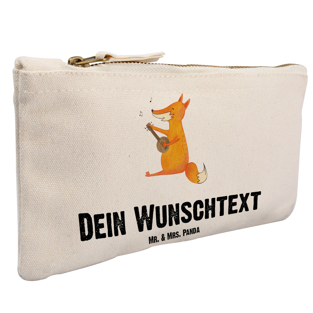 Personalisierte Schminktasche Fuchs Gitarre Personalisierte Schminktasche, Personalisierte Kosmetiktasche, Personalisierter Kosmetikbeutel, Personalisiertes Stiftemäppchen, Personalisiertes Etui, Personalisierte Federmappe, Personalisierte Makeup Bag, Personalisiertes Schminketui, Personalisiertes Kosmetiketui, Personalisiertes Schlamperetui, Schminktasche mit Namen, Kosmetiktasche mit Namen, Kosmetikbeutel mit Namen, Stiftemäppchen mit Namen, Etui mit Namen, Federmappe mit Namen, Makeup Bg  mit Namen, Schminketui mit Namen, Kosmetiketui mit Namen, Schlamperetui mit Namen, Schminktasche personalisieren, Schminktasche bedrucken, Schminktasche selbst gestalten, Fuchs, Füchse, Geschenk Musiker, Musik Spruch, Musikerin, Sänger, Sängerin, Gitarre