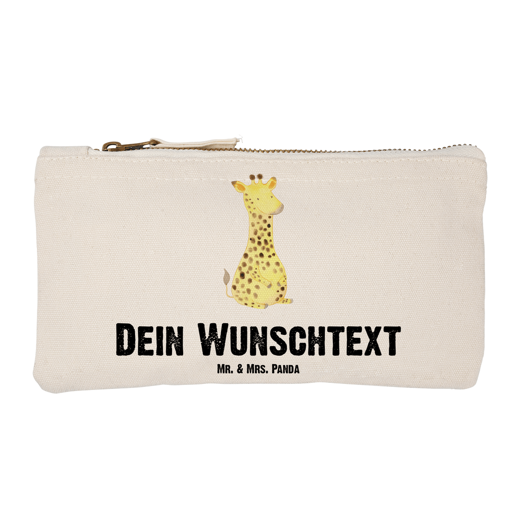 Personalisierte Schminktasche Giraffe Zufrieden Personalisierte Schminktasche, Personalisierte Kosmetiktasche, Personalisierter Kosmetikbeutel, Personalisiertes Stiftemäppchen, Personalisiertes Etui, Personalisierte Federmappe, Personalisierte Makeup Bag, Personalisiertes Schminketui, Personalisiertes Kosmetiketui, Personalisiertes Schlamperetui, Schminktasche mit Namen, Kosmetiktasche mit Namen, Kosmetikbeutel mit Namen, Stiftemäppchen mit Namen, Etui mit Namen, Federmappe mit Namen, Makeup Bg  mit Namen, Schminketui mit Namen, Kosmetiketui mit Namen, Schlamperetui mit Namen, Schminktasche personalisieren, Schminktasche bedrucken, Schminktasche selbst gestalten, Afrika, Wildtiere, Giraffe, Zufrieden, Glück, Abenteuer
