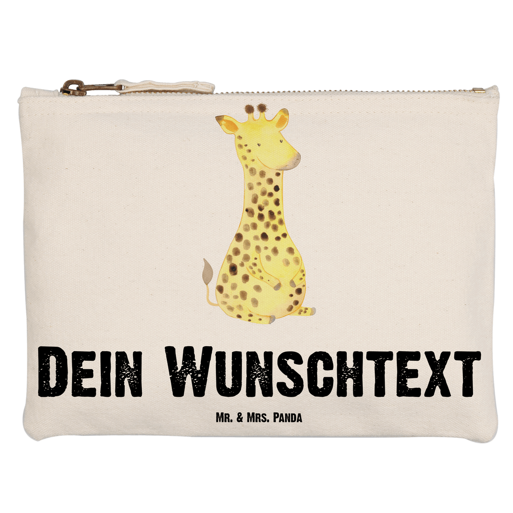 Personalisierte Schminktasche Giraffe Zufrieden Personalisierte Schminktasche, Personalisierte Kosmetiktasche, Personalisierter Kosmetikbeutel, Personalisiertes Stiftemäppchen, Personalisiertes Etui, Personalisierte Federmappe, Personalisierte Makeup Bag, Personalisiertes Schminketui, Personalisiertes Kosmetiketui, Personalisiertes Schlamperetui, Schminktasche mit Namen, Kosmetiktasche mit Namen, Kosmetikbeutel mit Namen, Stiftemäppchen mit Namen, Etui mit Namen, Federmappe mit Namen, Makeup Bg  mit Namen, Schminketui mit Namen, Kosmetiketui mit Namen, Schlamperetui mit Namen, Schminktasche personalisieren, Schminktasche bedrucken, Schminktasche selbst gestalten, Afrika, Wildtiere, Giraffe, Zufrieden, Glück, Abenteuer
