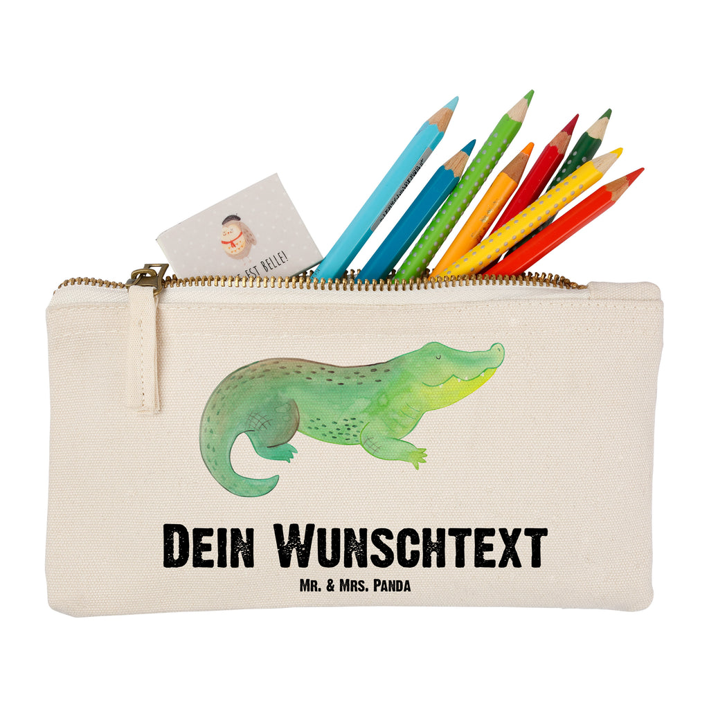 Personalisierte Schminktasche Krokodil Personalisierte Schminktasche, Personalisierte Kosmetiktasche, Personalisierter Kosmetikbeutel, Personalisiertes Stiftemäppchen, Personalisiertes Etui, Personalisierte Federmappe, Personalisierte Makeup Bag, Personalisiertes Schminketui, Personalisiertes Kosmetiketui, Personalisiertes Schlamperetui, Schminktasche mit Namen, Kosmetiktasche mit Namen, Kosmetikbeutel mit Namen, Stiftemäppchen mit Namen, Etui mit Namen, Federmappe mit Namen, Makeup Bg  mit Namen, Schminketui mit Namen, Kosmetiketui mit Namen, Schlamperetui mit Namen, Schminktasche personalisieren, Schminktasche bedrucken, Schminktasche selbst gestalten, Meerestiere, Meer, Urlaub, Krokodil, Krokodile, verrückt sein, spontan sein, Abenteuerlust, Reiselust, Freundin, beste Freundin, Lieblingsmensch