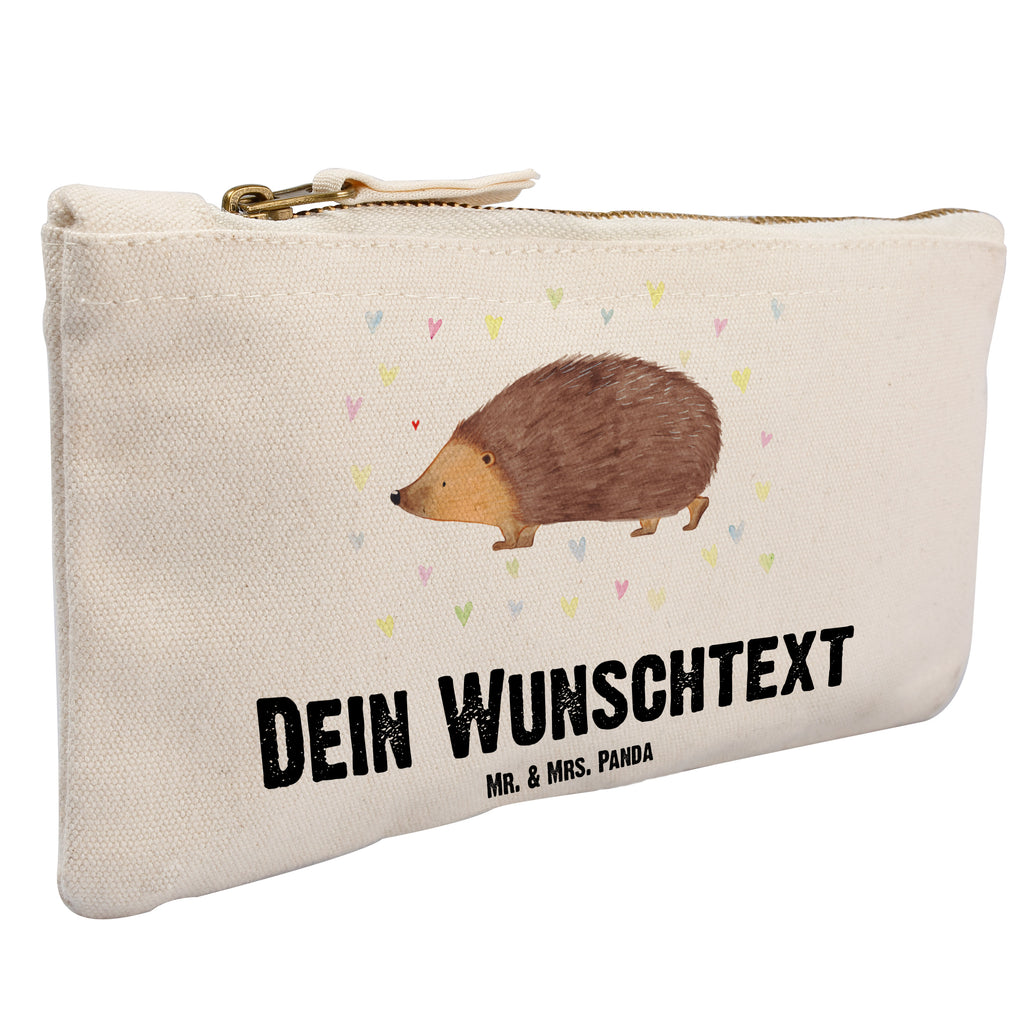 Personalisierte Schminktasche Igel Herzen Personalisierte Schminktasche, Personalisierte Kosmetiktasche, Personalisierter Kosmetikbeutel, Personalisiertes Stiftemäppchen, Personalisiertes Etui, Personalisierte Federmappe, Personalisierte Makeup Bag, Personalisiertes Schminketui, Personalisiertes Kosmetiketui, Personalisiertes Schlamperetui, Schminktasche mit Namen, Kosmetiktasche mit Namen, Kosmetikbeutel mit Namen, Stiftemäppchen mit Namen, Etui mit Namen, Federmappe mit Namen, Makeup Bg  mit Namen, Schminketui mit Namen, Kosmetiketui mit Namen, Schlamperetui mit Namen, Schminktasche personalisieren, Schminktasche bedrucken, Schminktasche selbst gestalten, Tiermotive, Gute Laune, lustige Sprüche, Tiere, Liebe, Herz, Herzen, Igel, Vertrauen, Kuss, Leben